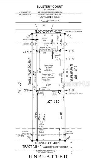 13966 Blustery Court Plot Plan
