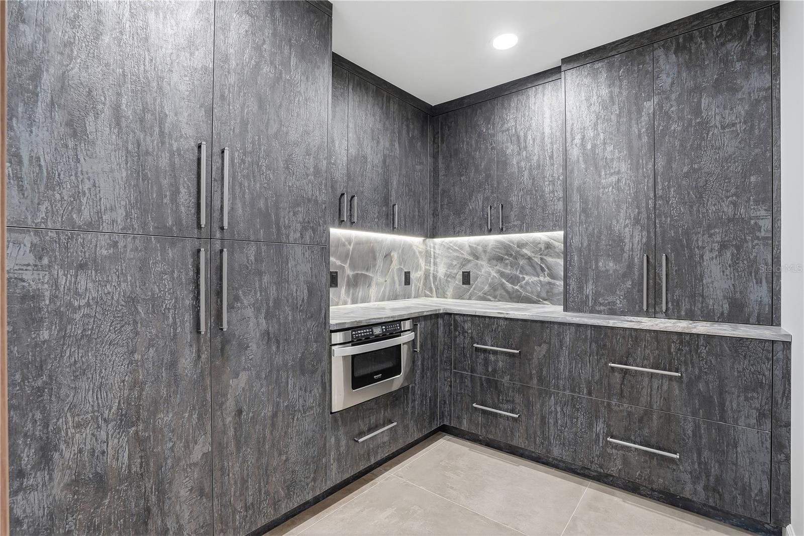 Pantry with Custom Cabinetry
