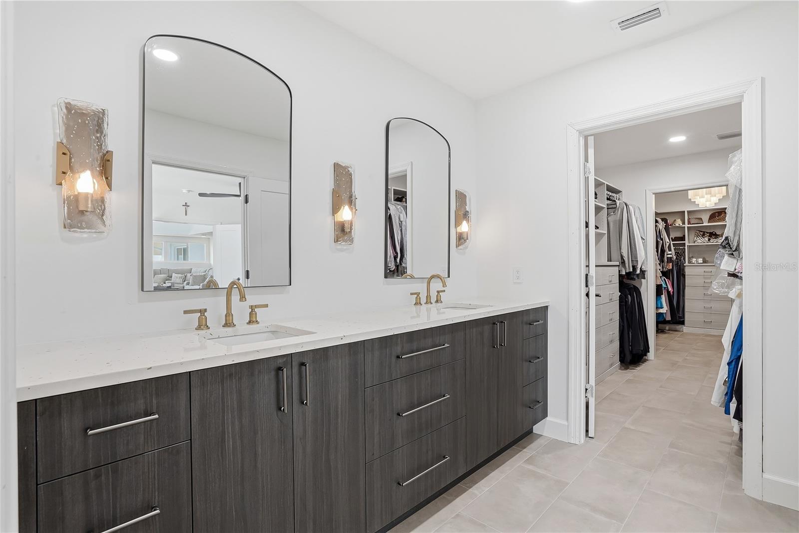 Primary Bath with Double Vanity