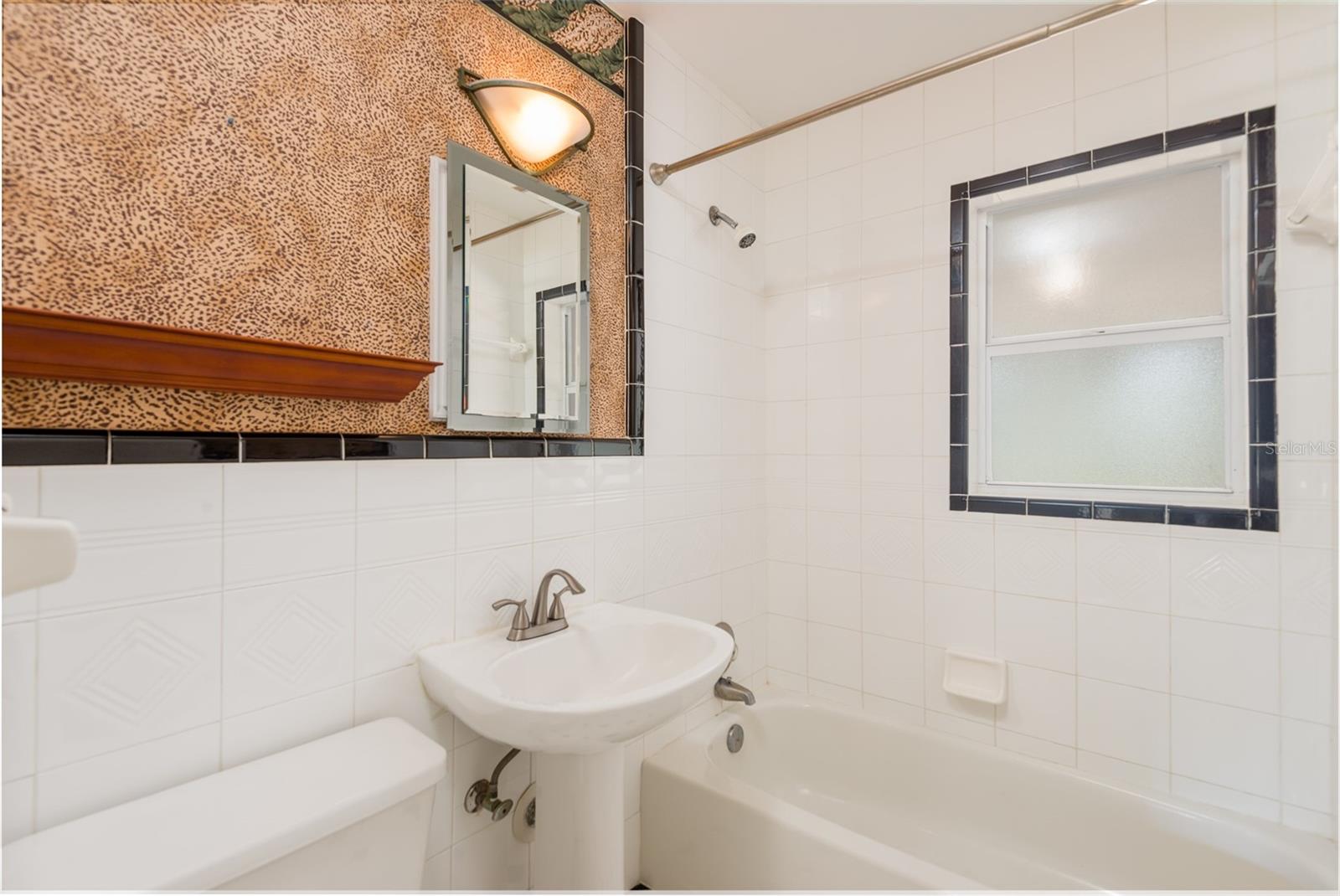 Updated hall bath.