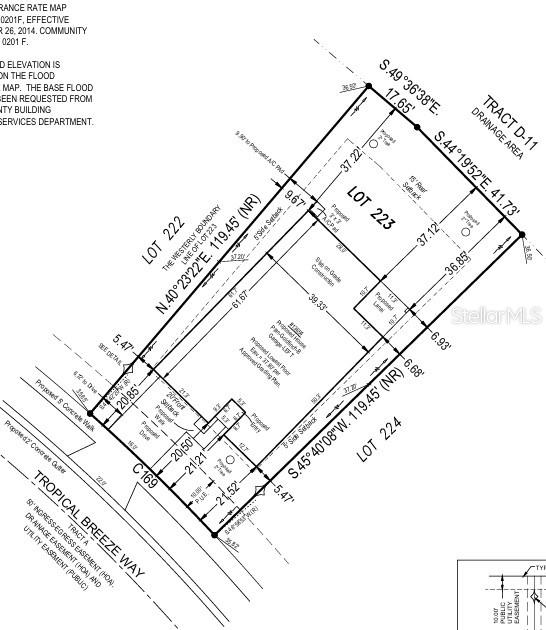 13654 Tropical Breeze Way Plot Plan