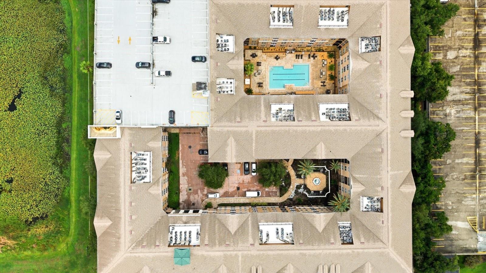 Aerial view of the community