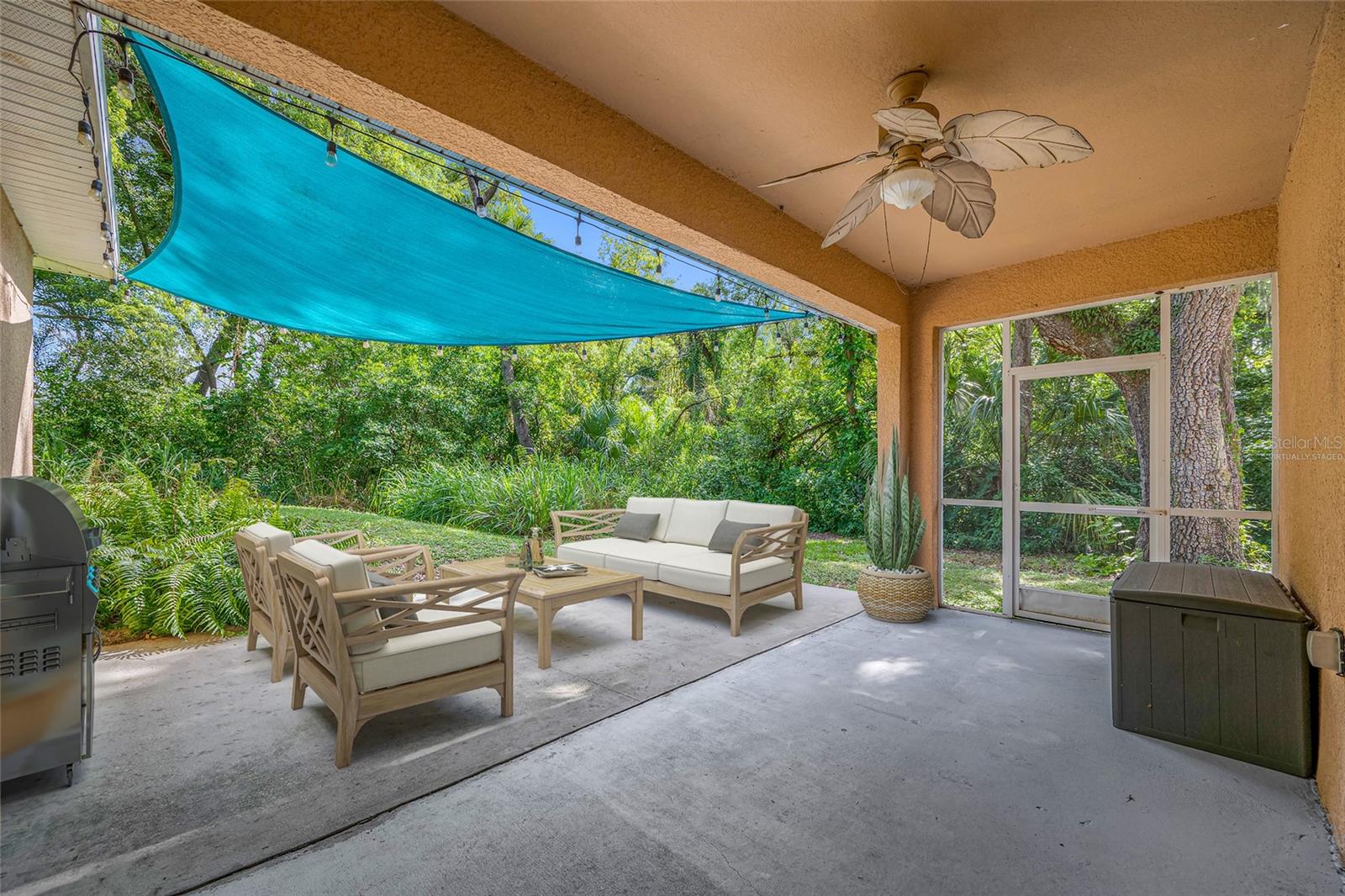 Virtually Staged Back Patio