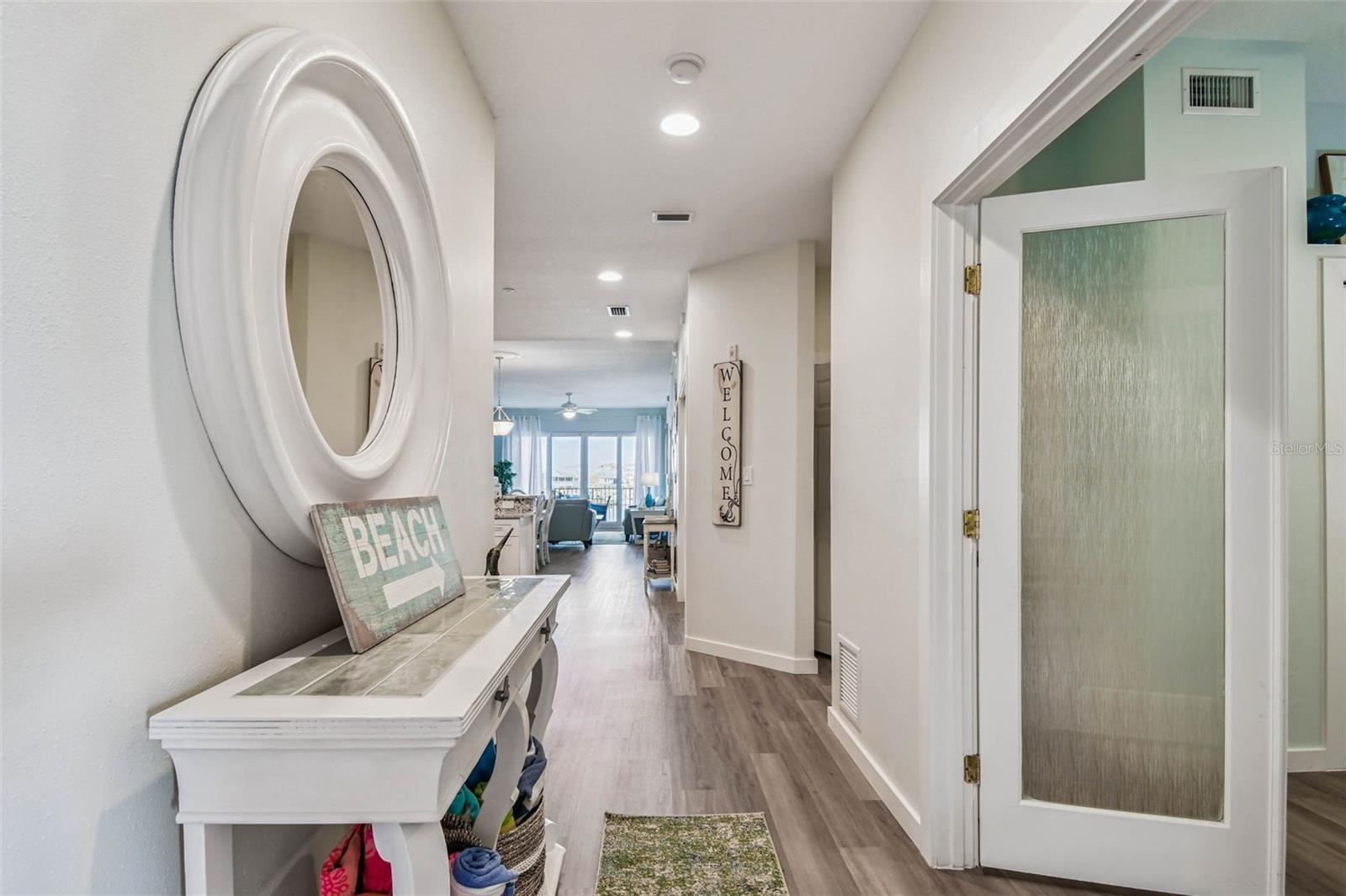 Inviting entrance to unit 304