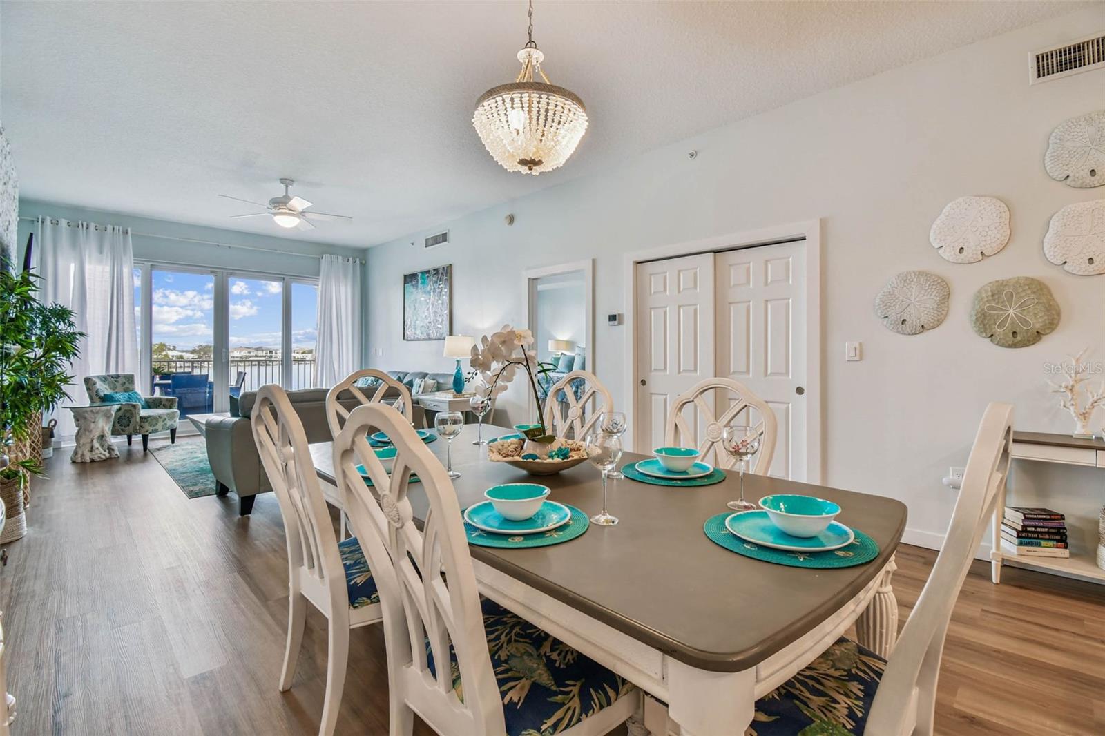 Generous dining area