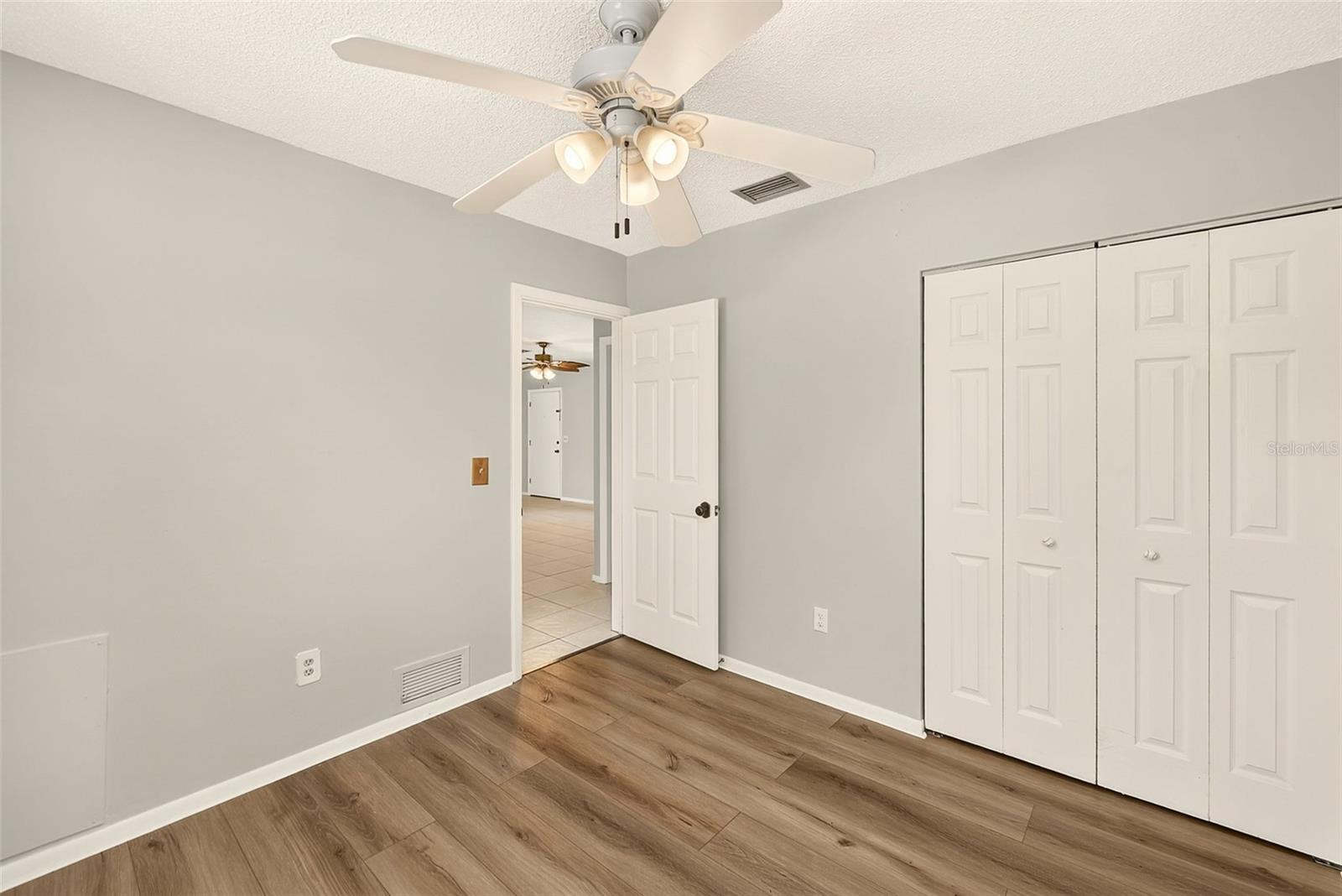 Bedroom Three with large closet