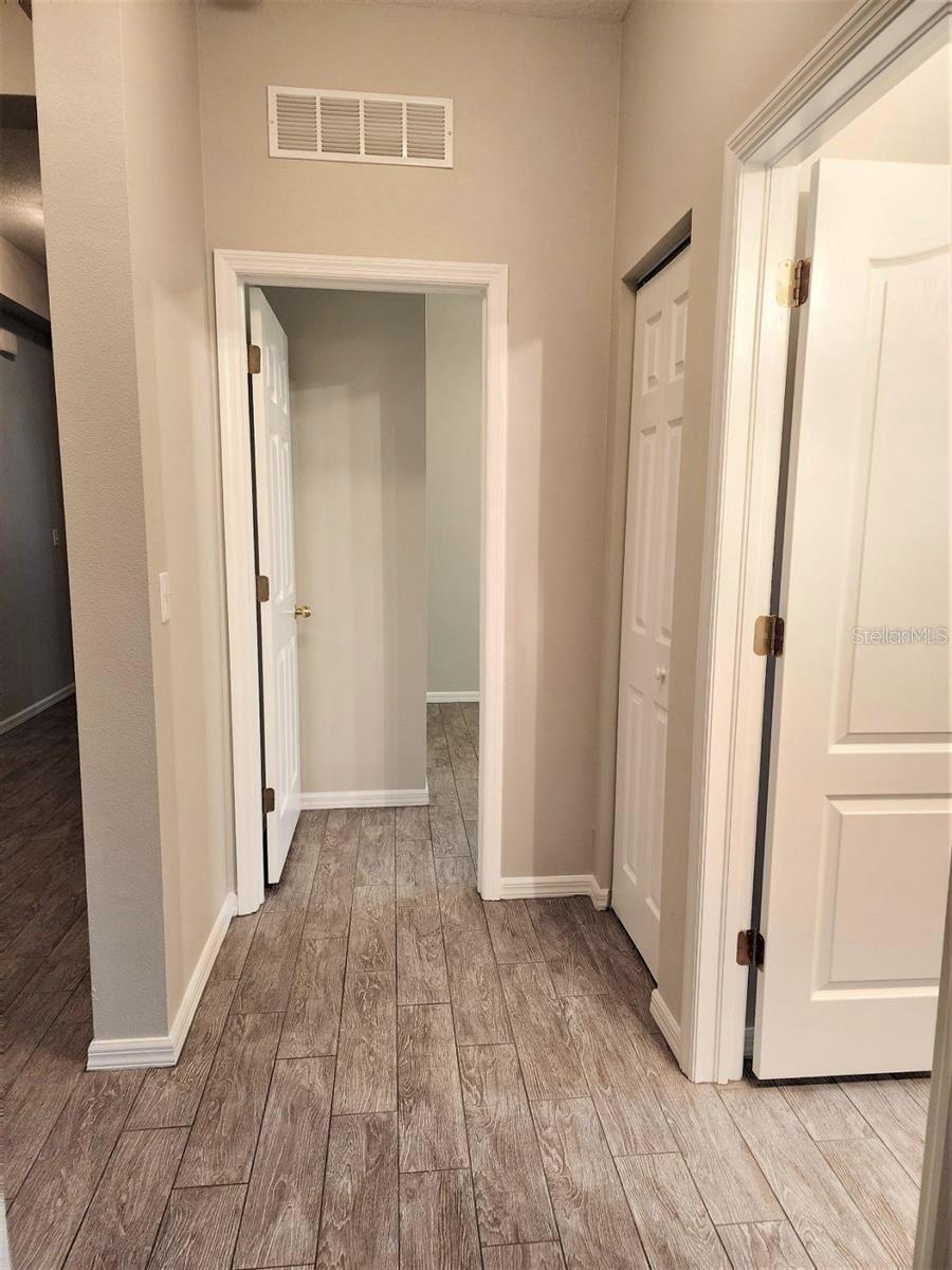 Hallway between rooms