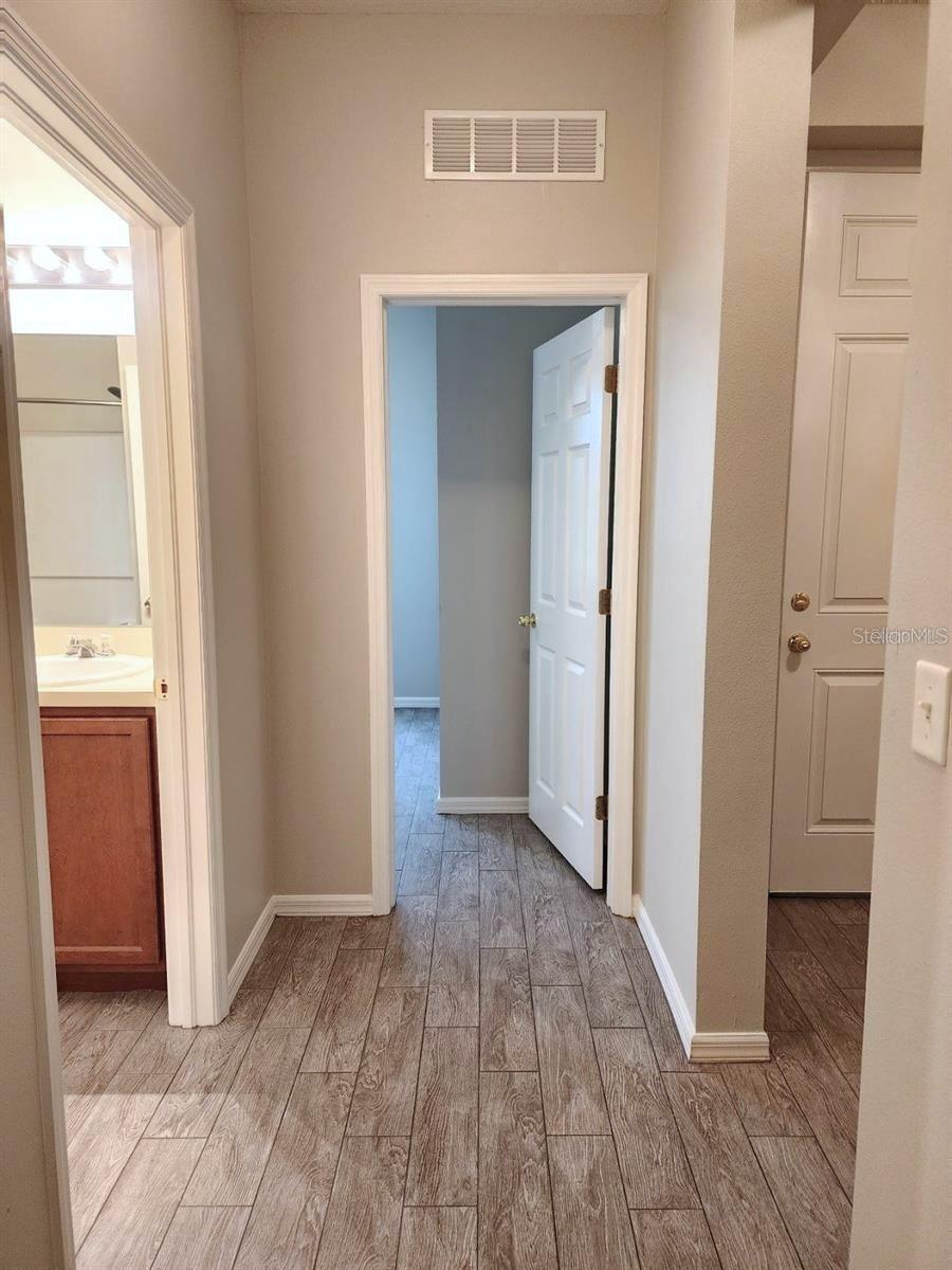Hallway between rooms