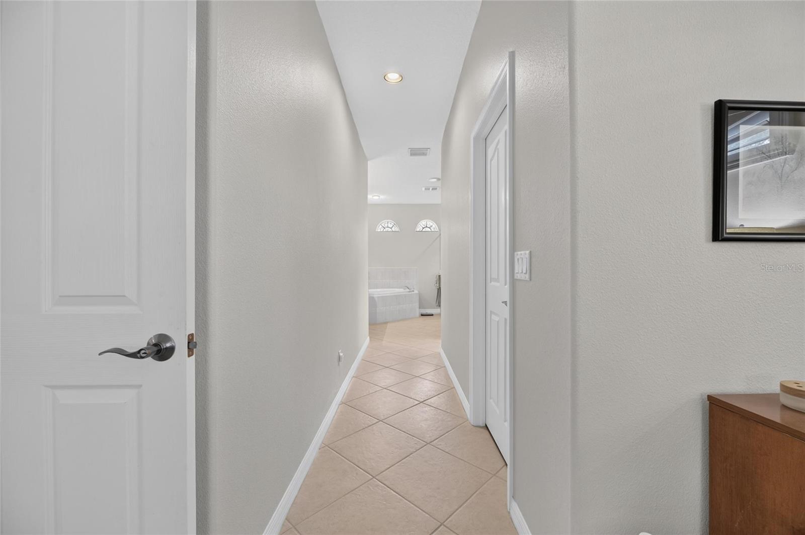 Hall to Master Bathroom from Master Bedroom