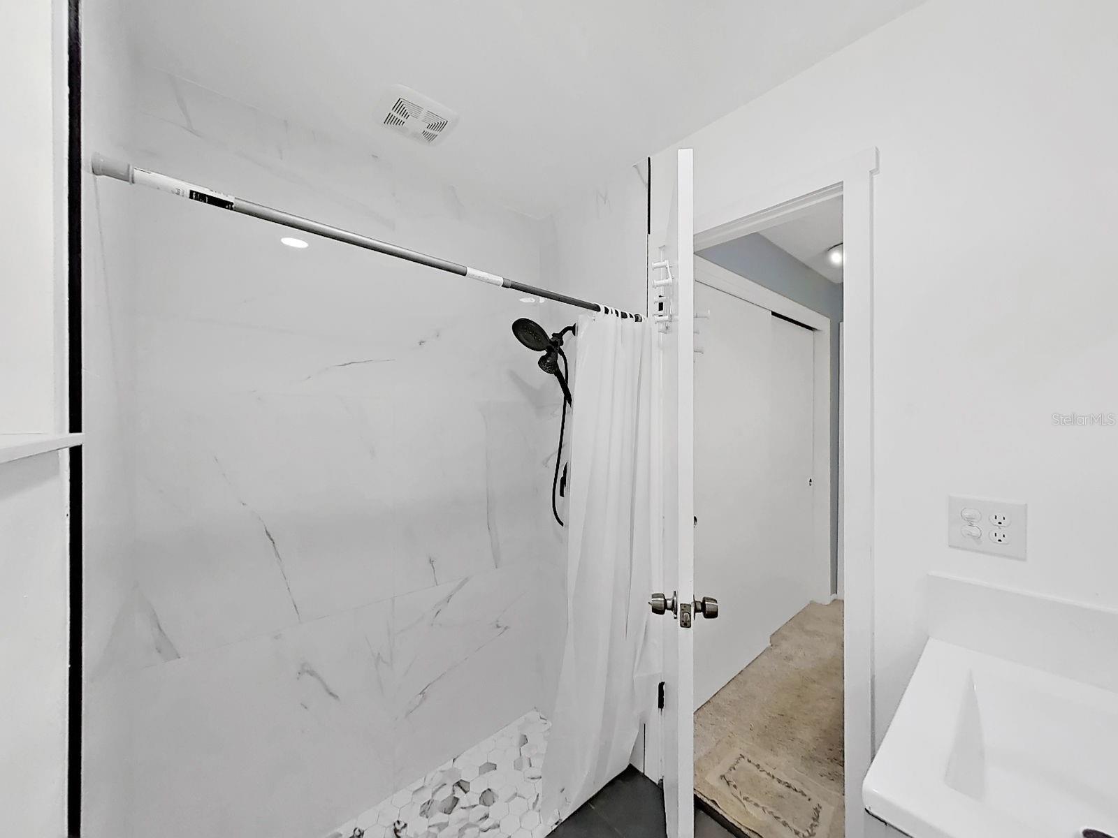 Primary bath with shower