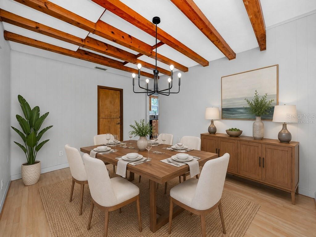 Virtually staged Main House formal dining room/bonus space 12x15