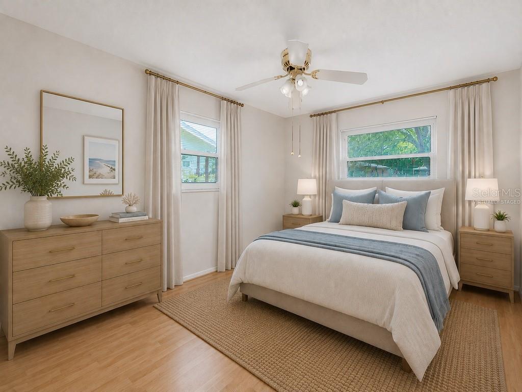 Virtually staged Main House Second Bedroom