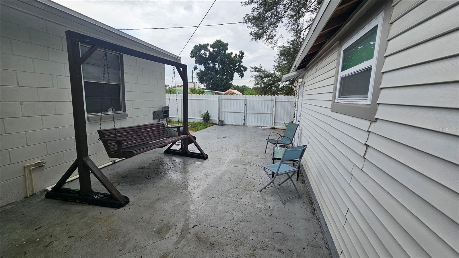 View of Mother-in Law and Back Yard