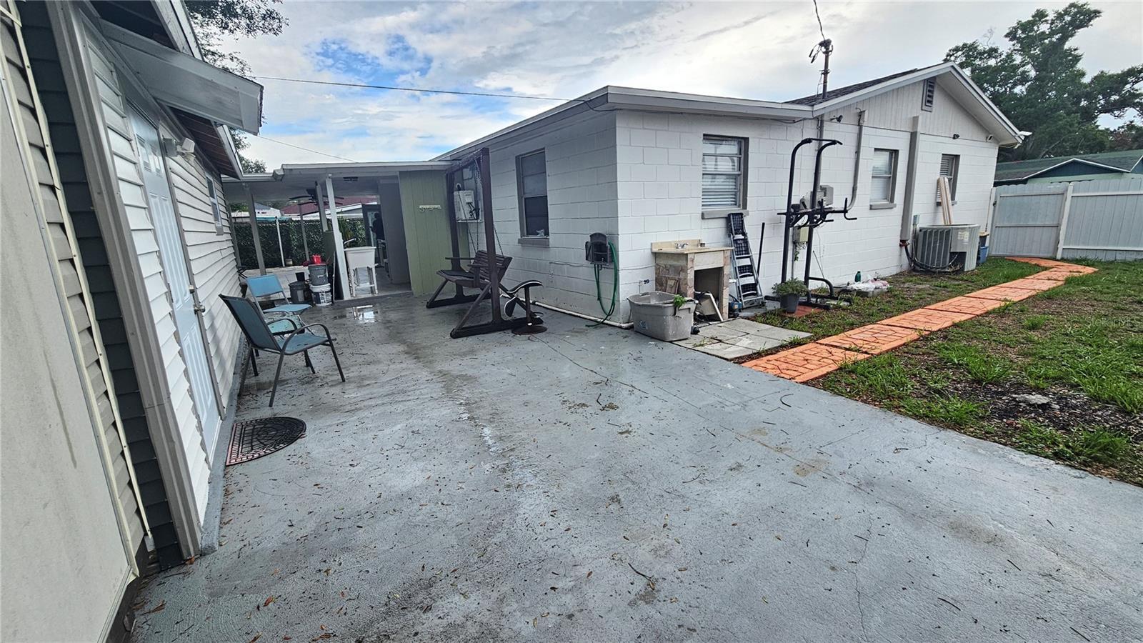 View of Mother-in Law and Back Yard