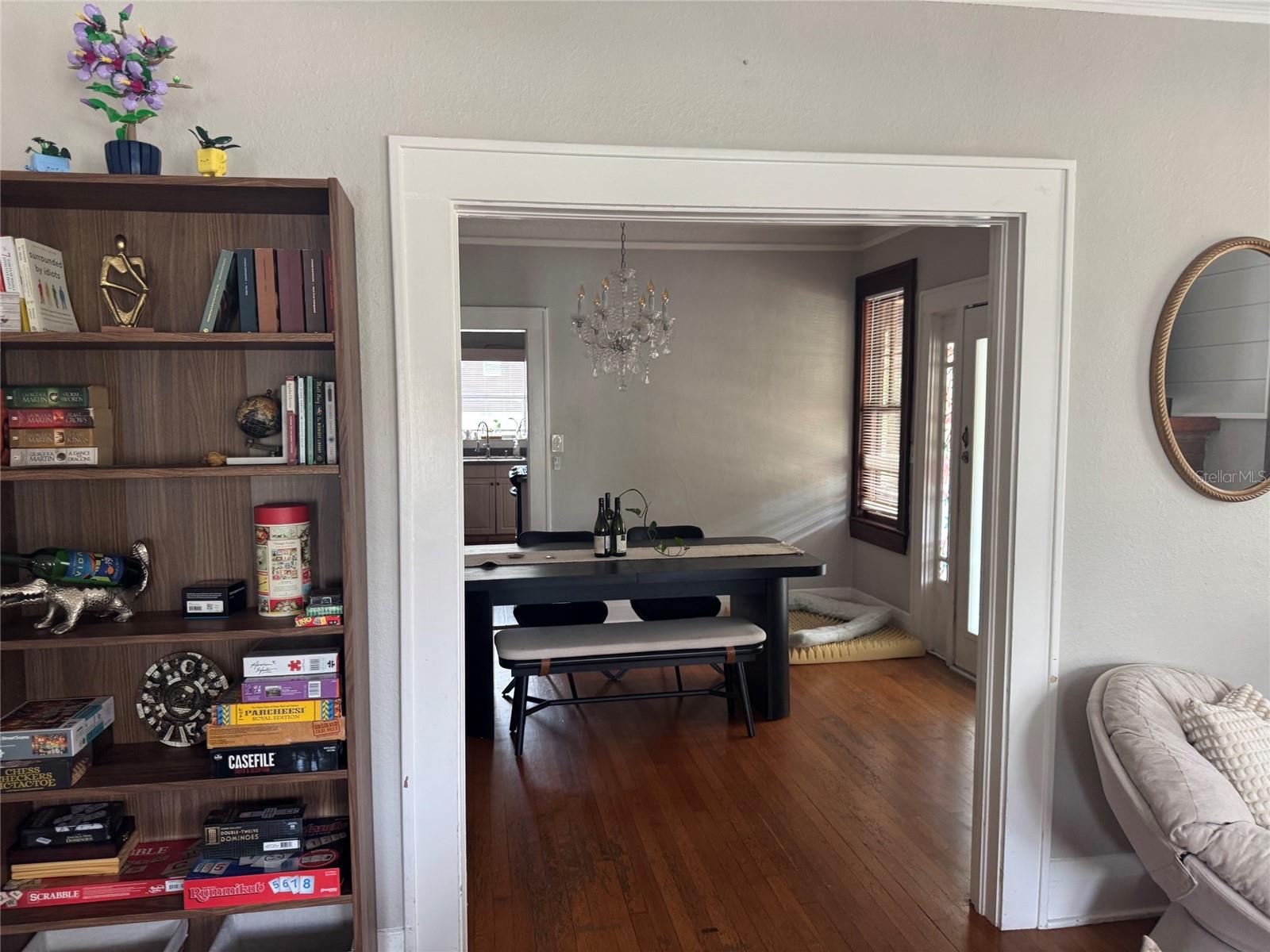 All original molding and wood flooring