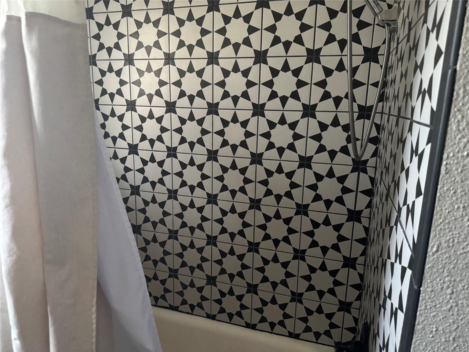 Original tile in second bathroom
