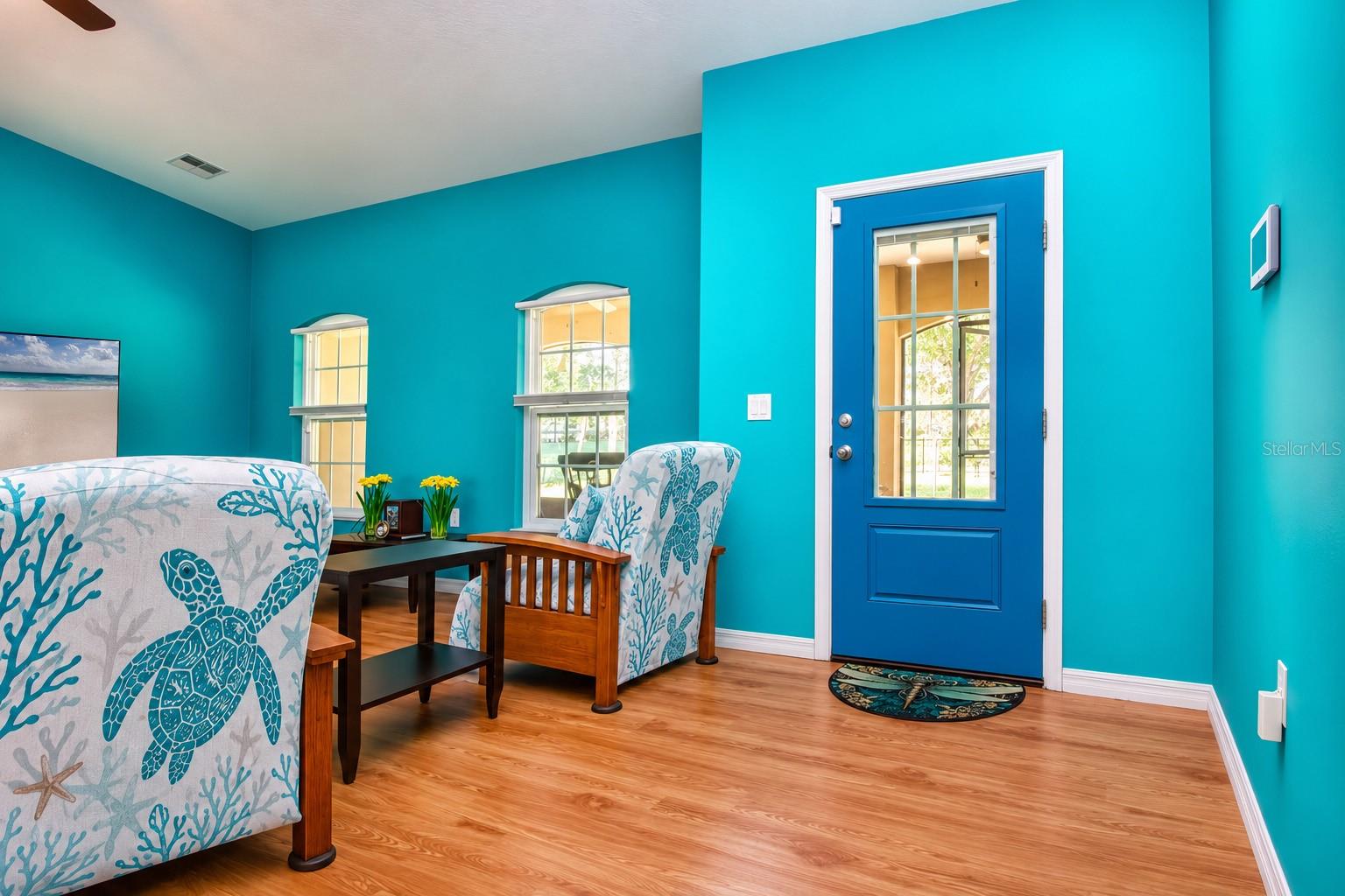 Staged living room