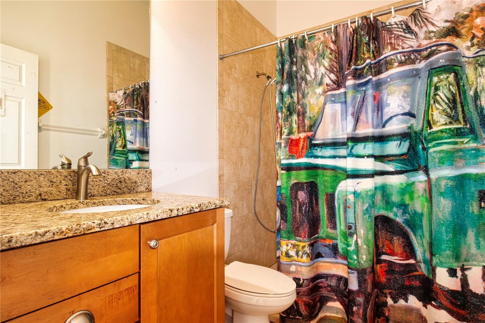 Garage bathroom shower