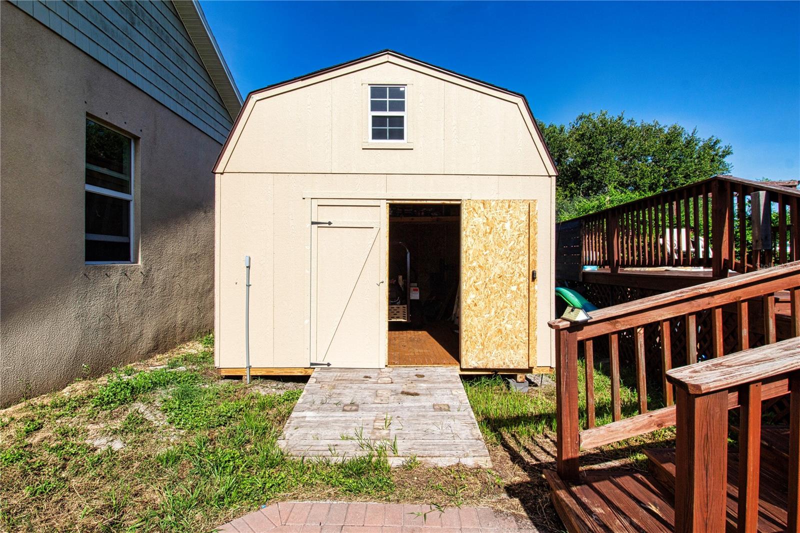 12'x16' shed and pool deck
