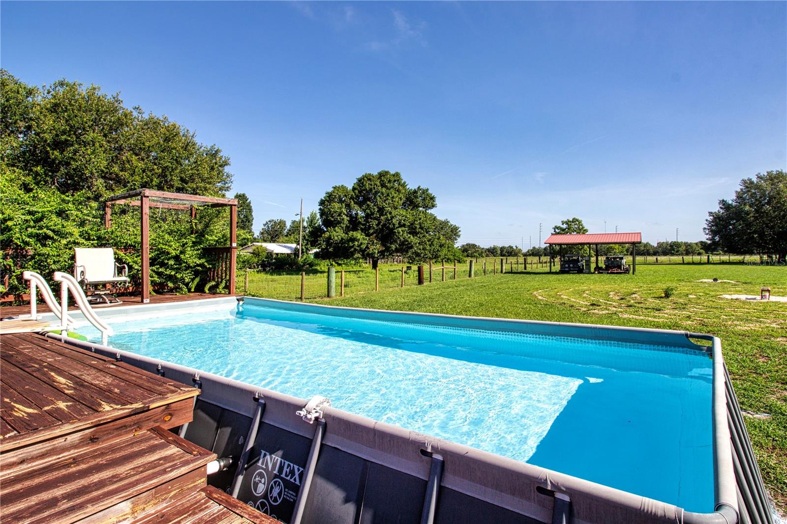 13' x 24' Intex salt water pool, heated