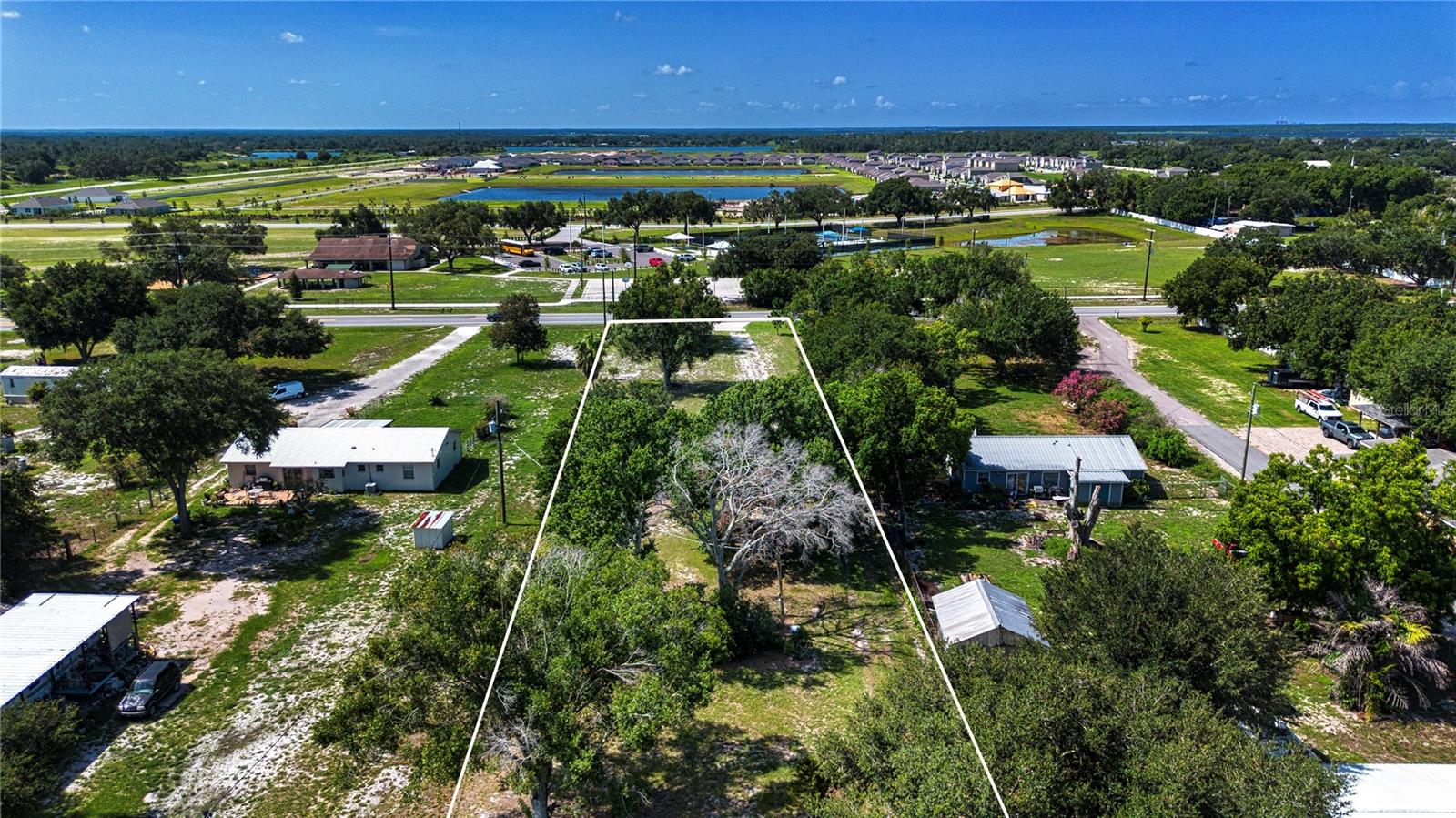 Ariel view of neighborhood