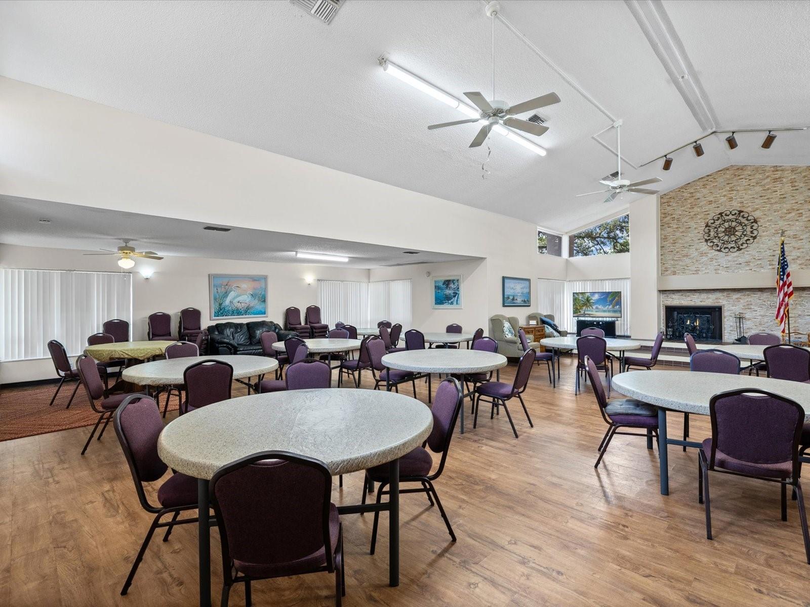 Large Gathering Space with Fireplace and Plenty of Seating