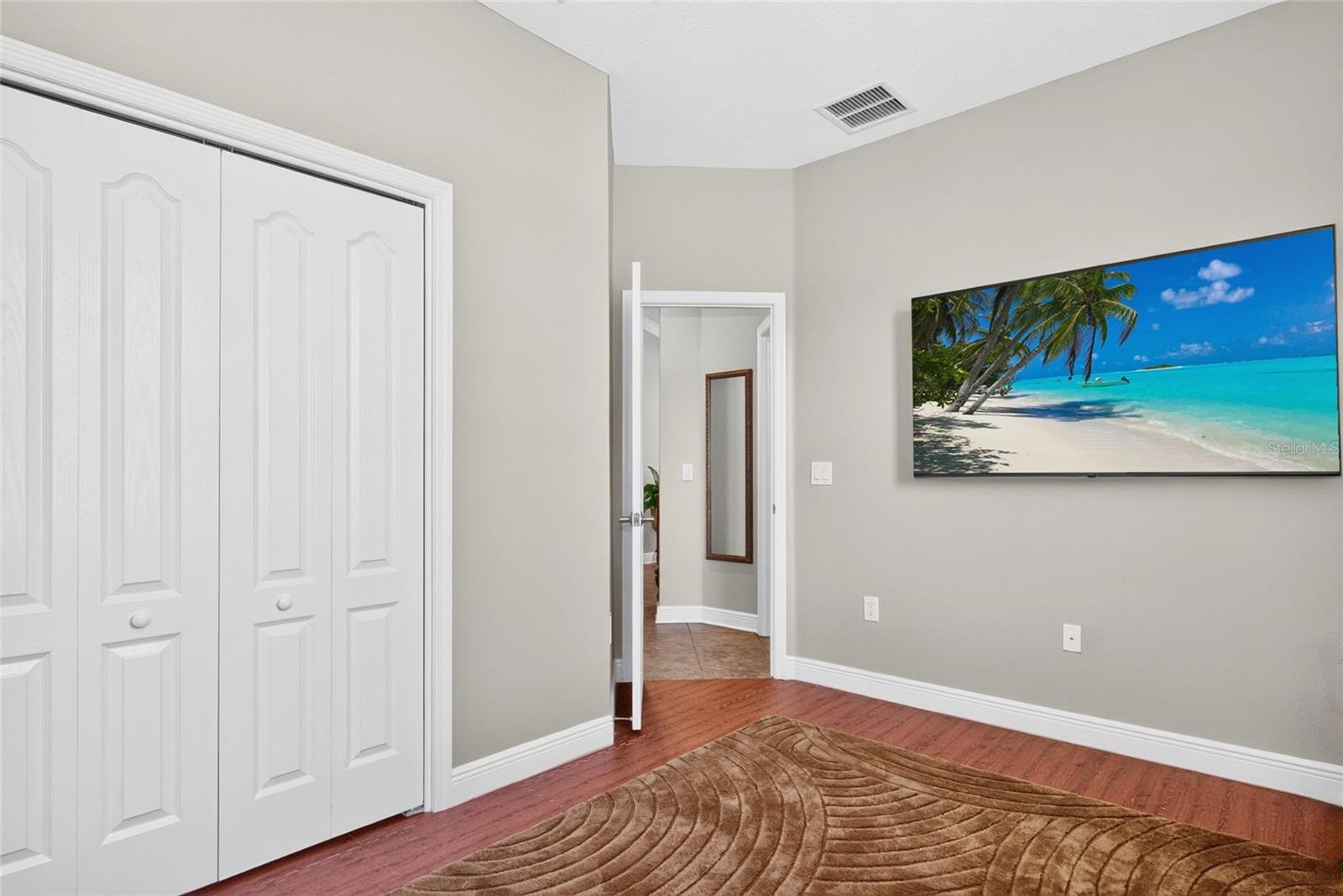Bedroom 4 with gym flooring