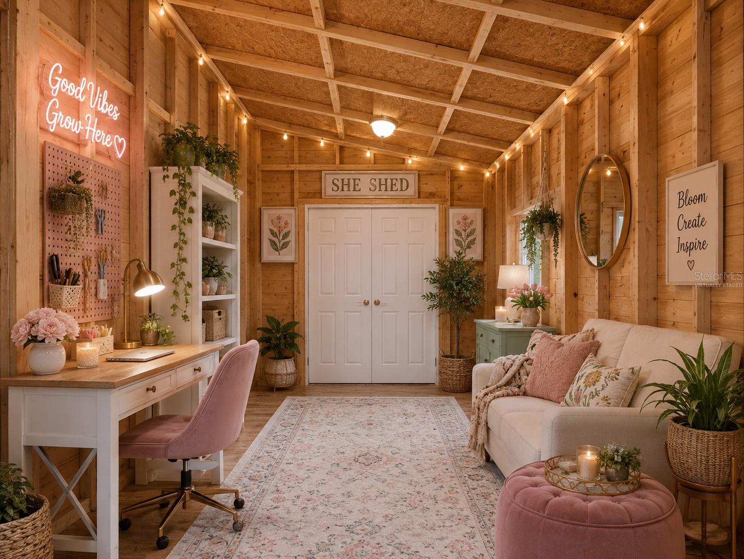 Virtually Staged She Shed