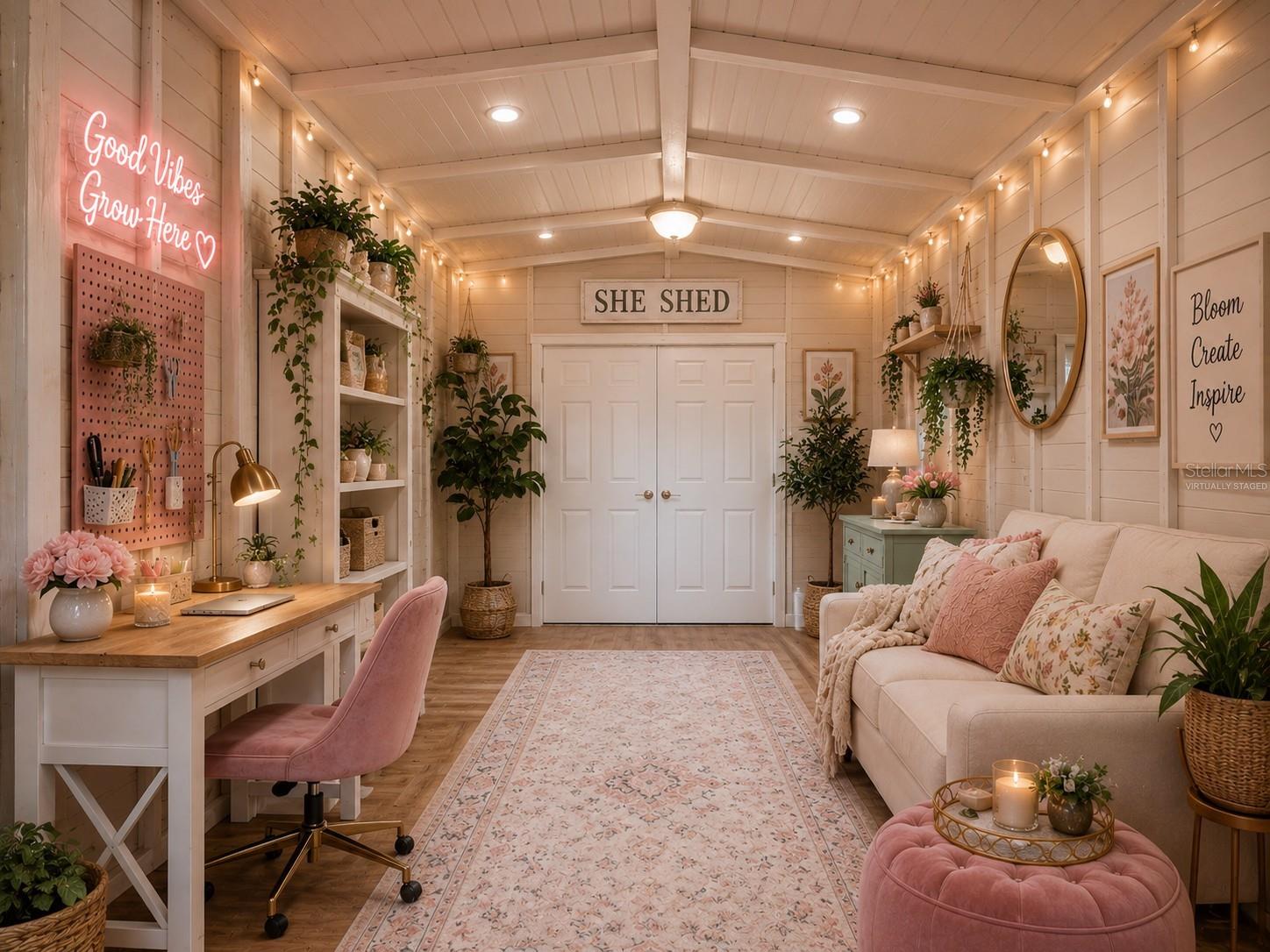Virtually Staged She Shed