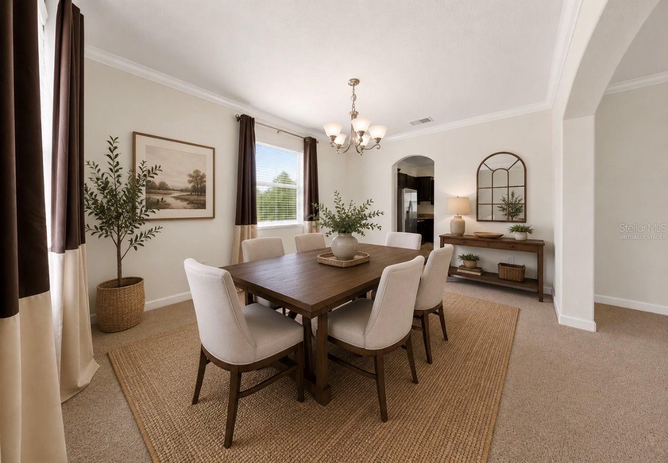 Formal Dining Room -Virtually Staged