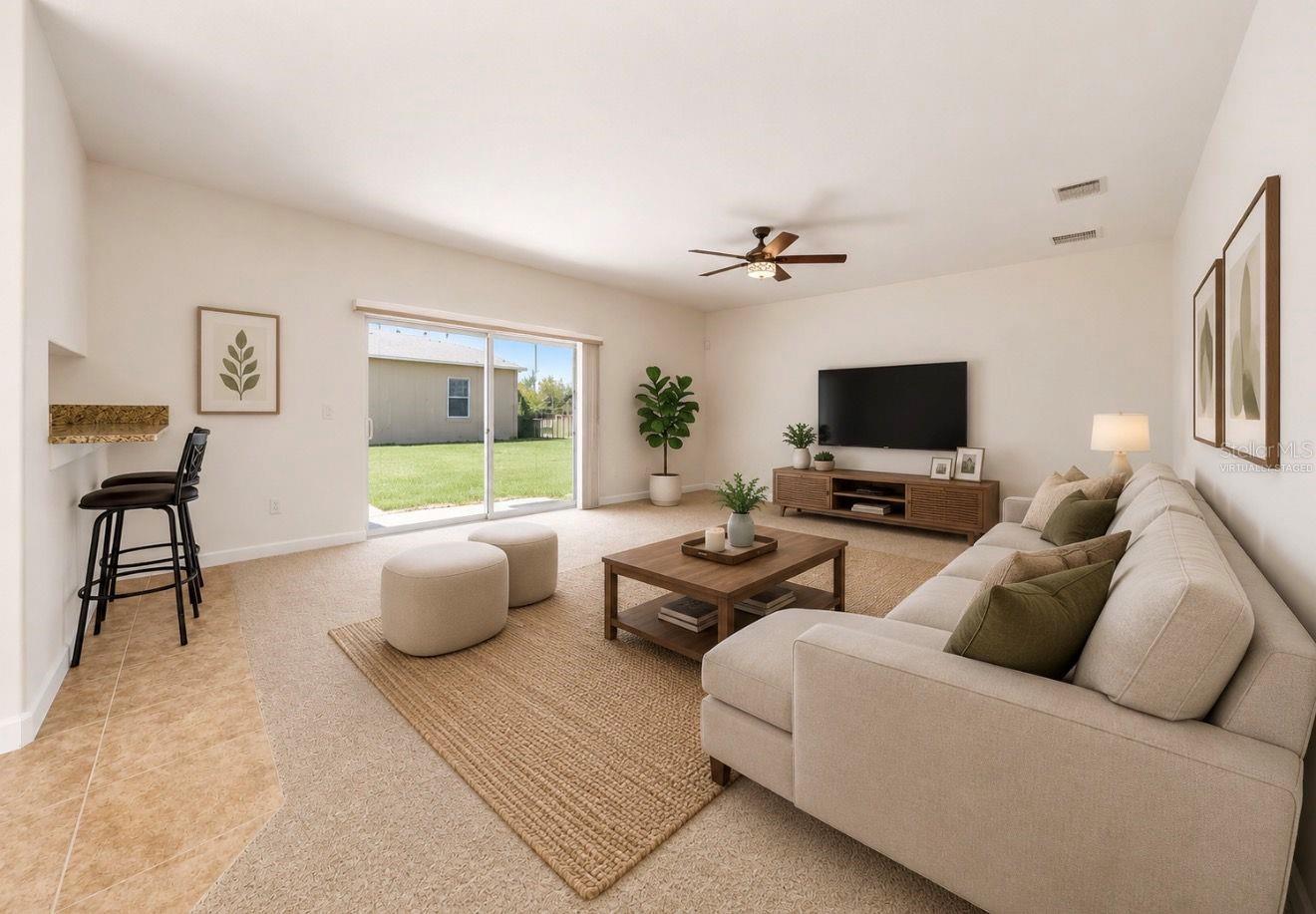 Family Room - Virtually Staged
