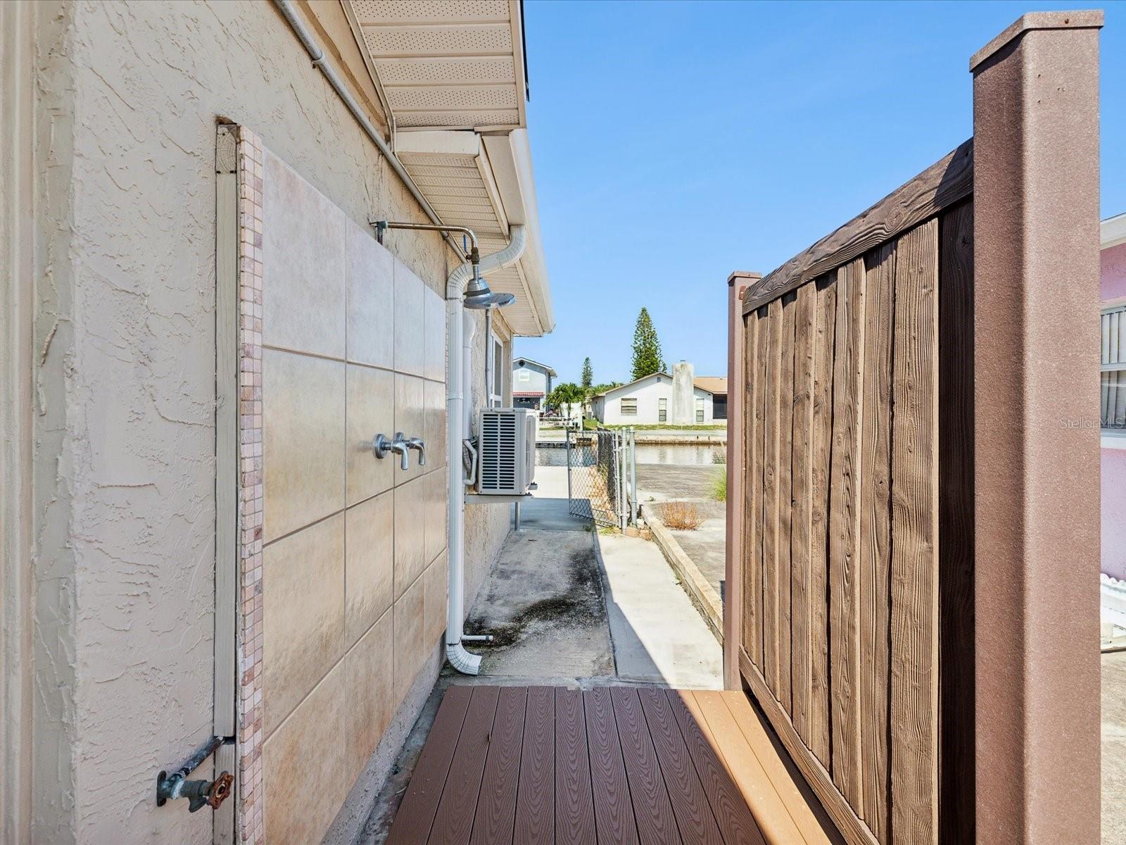 outside shower