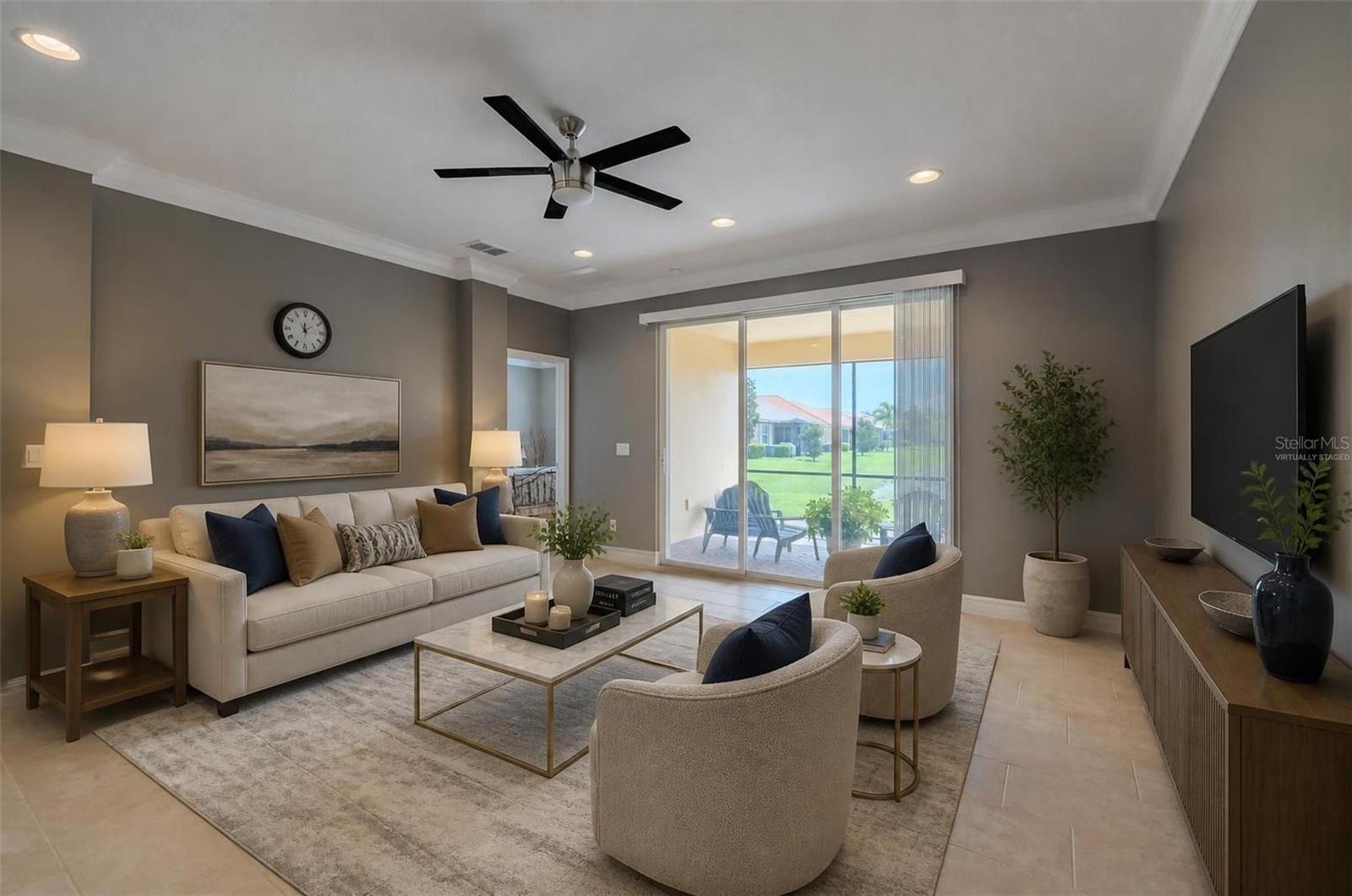 Virtually Staged Great Room
