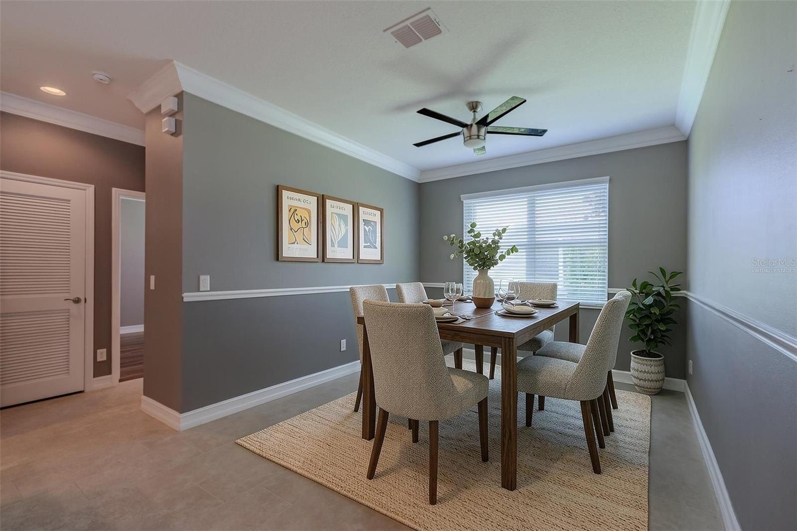 Virtually Staged Dining Room