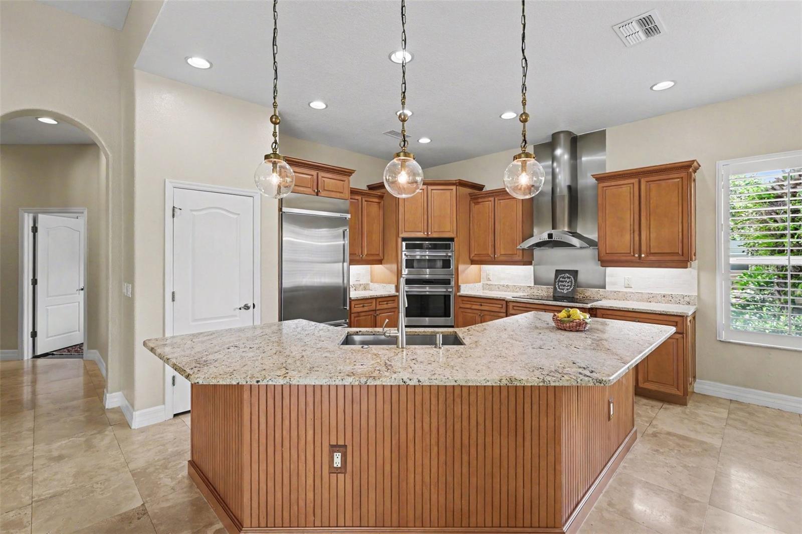 Granite countertops and top of the line appliances