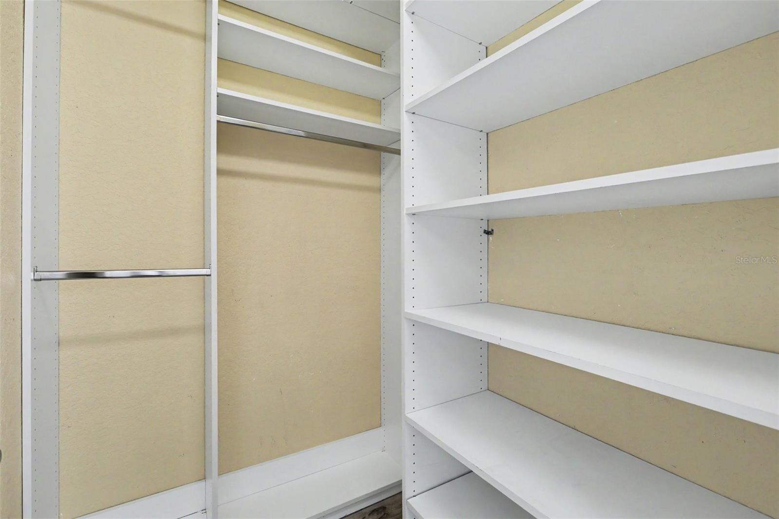 Custom closet in Owners Retreat