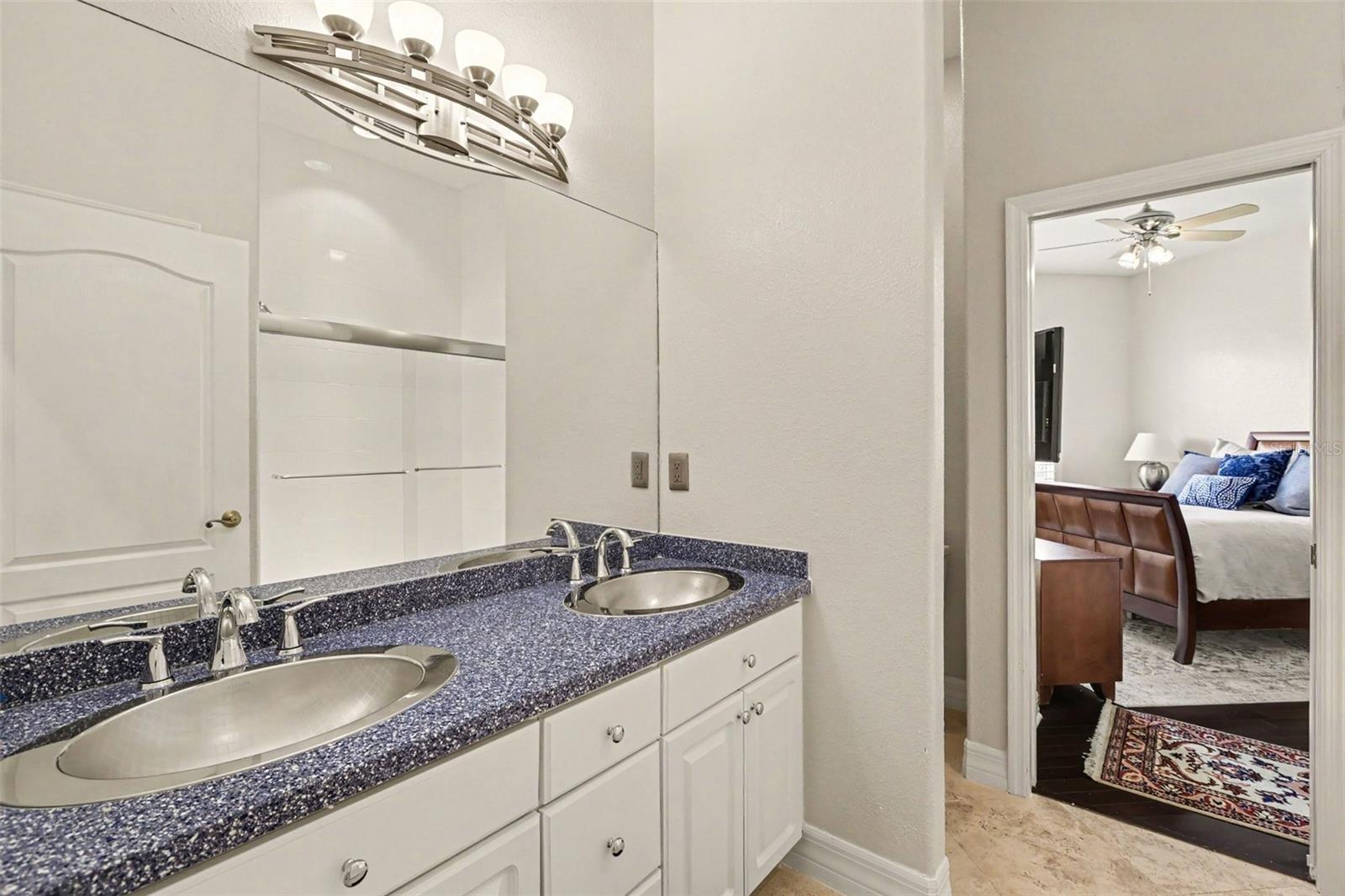 Guest bath with double sinks