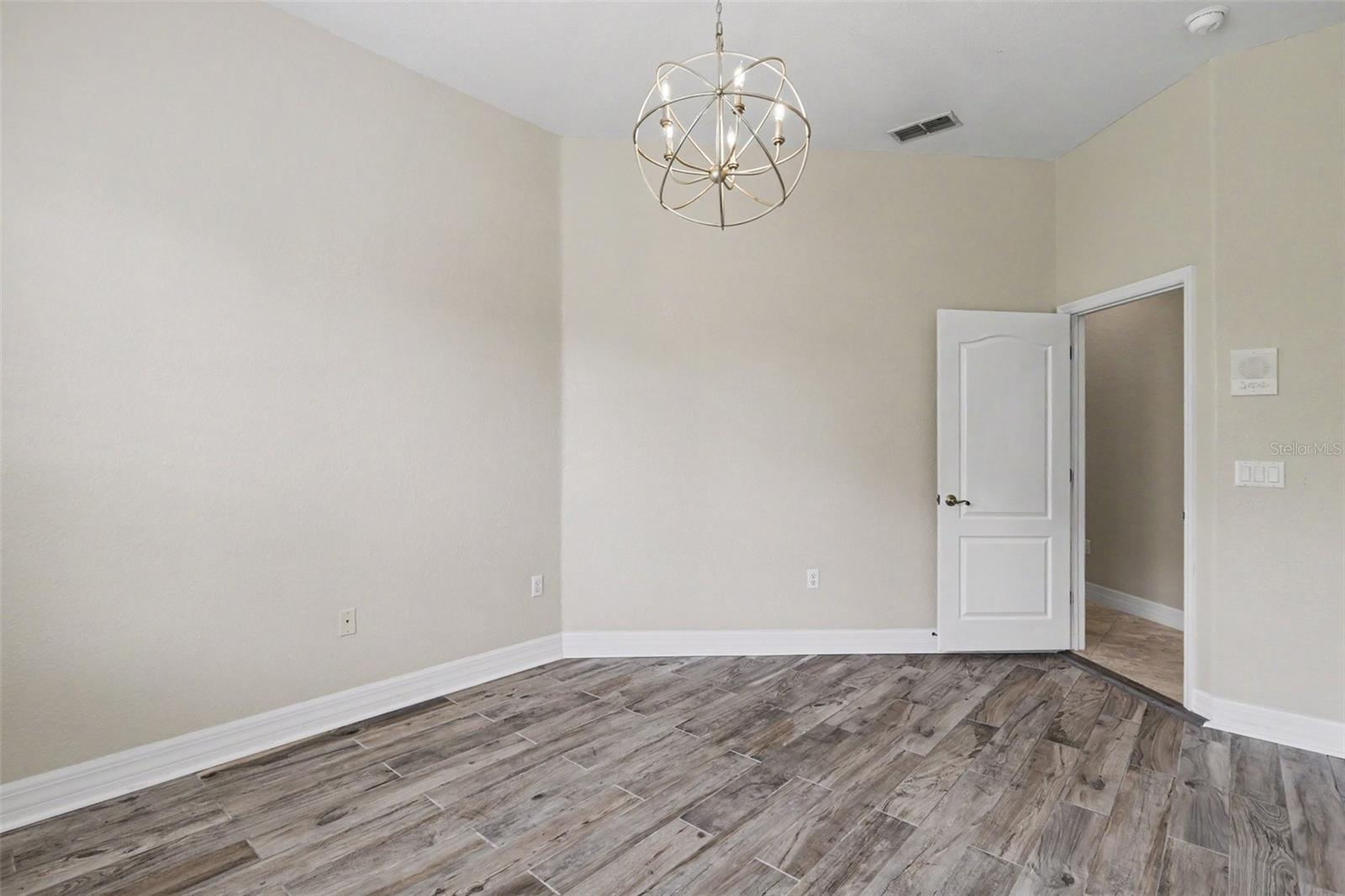 Wood look tile flooring bedroom #3