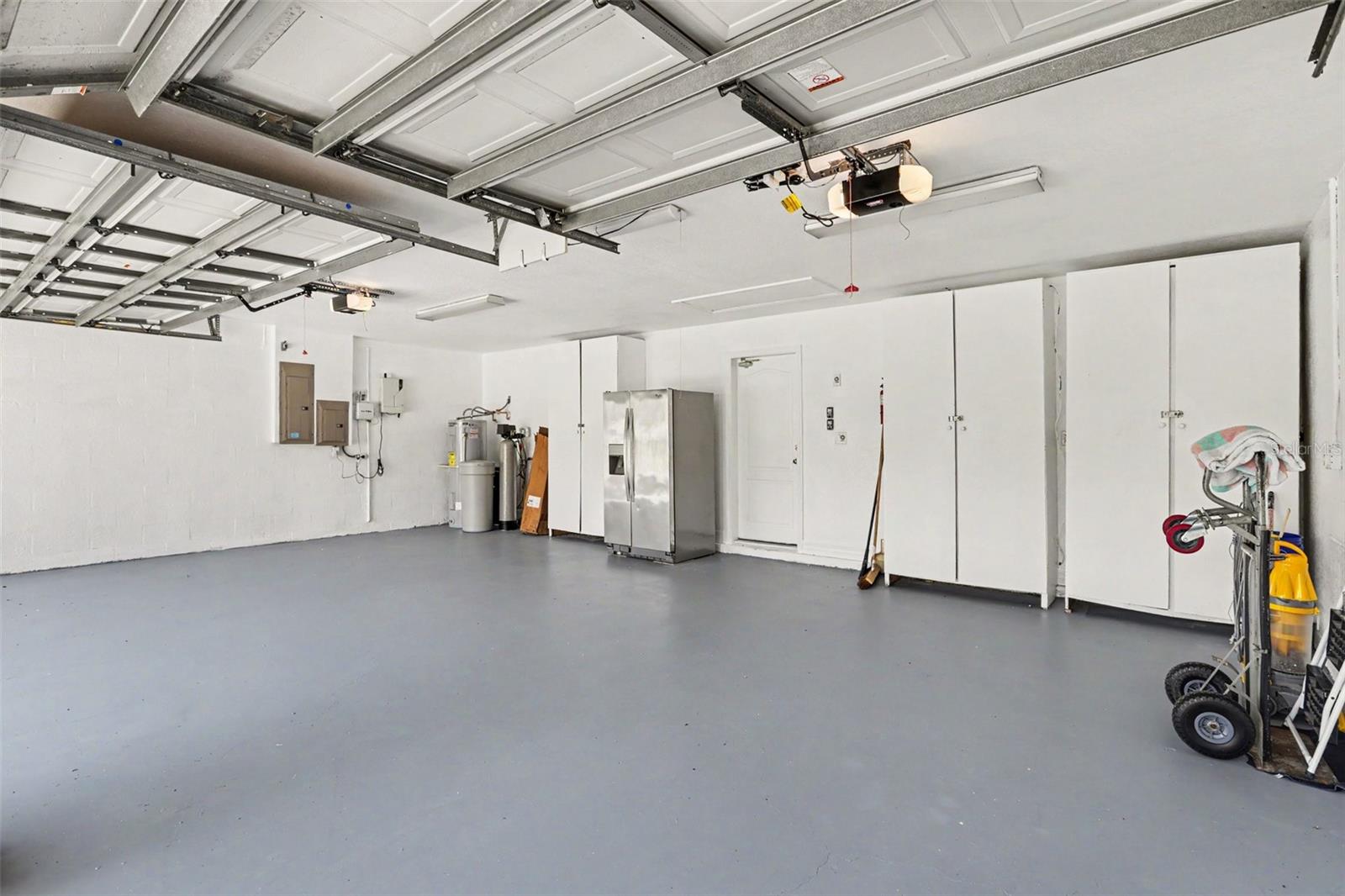 Storage space in 3 car garage