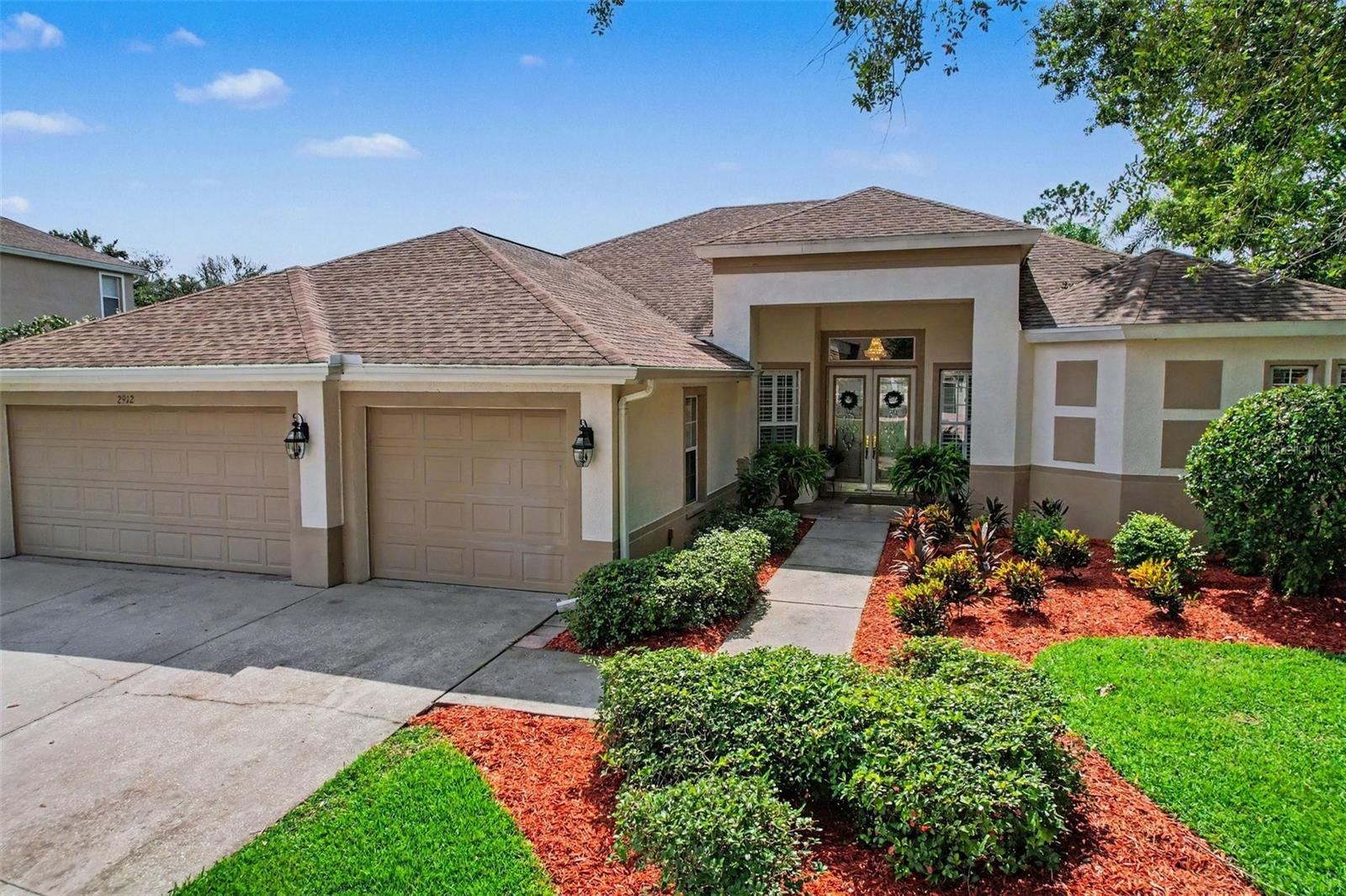 Beautifully landscaped front yard