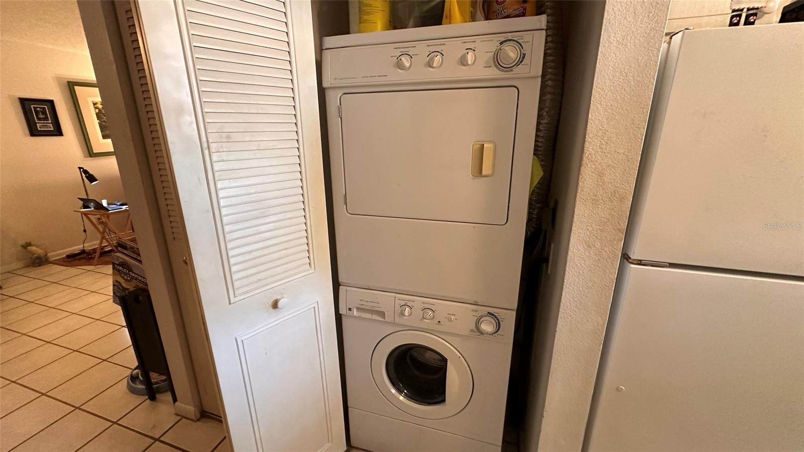 Laundry Closet in Kitchen