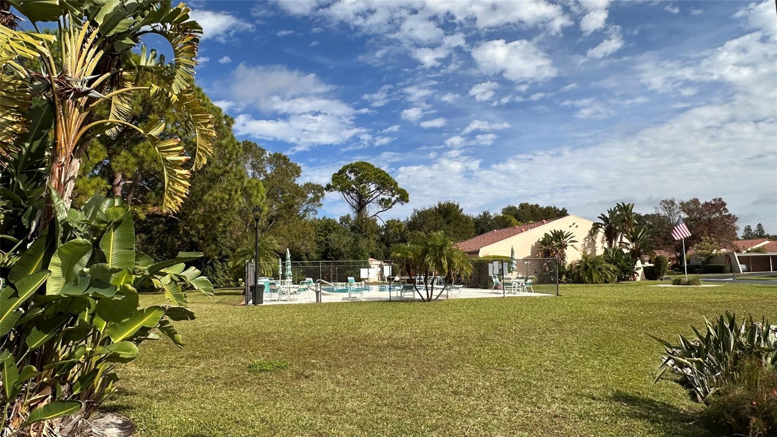 Spacious Grounds. Pool and Clubhouse