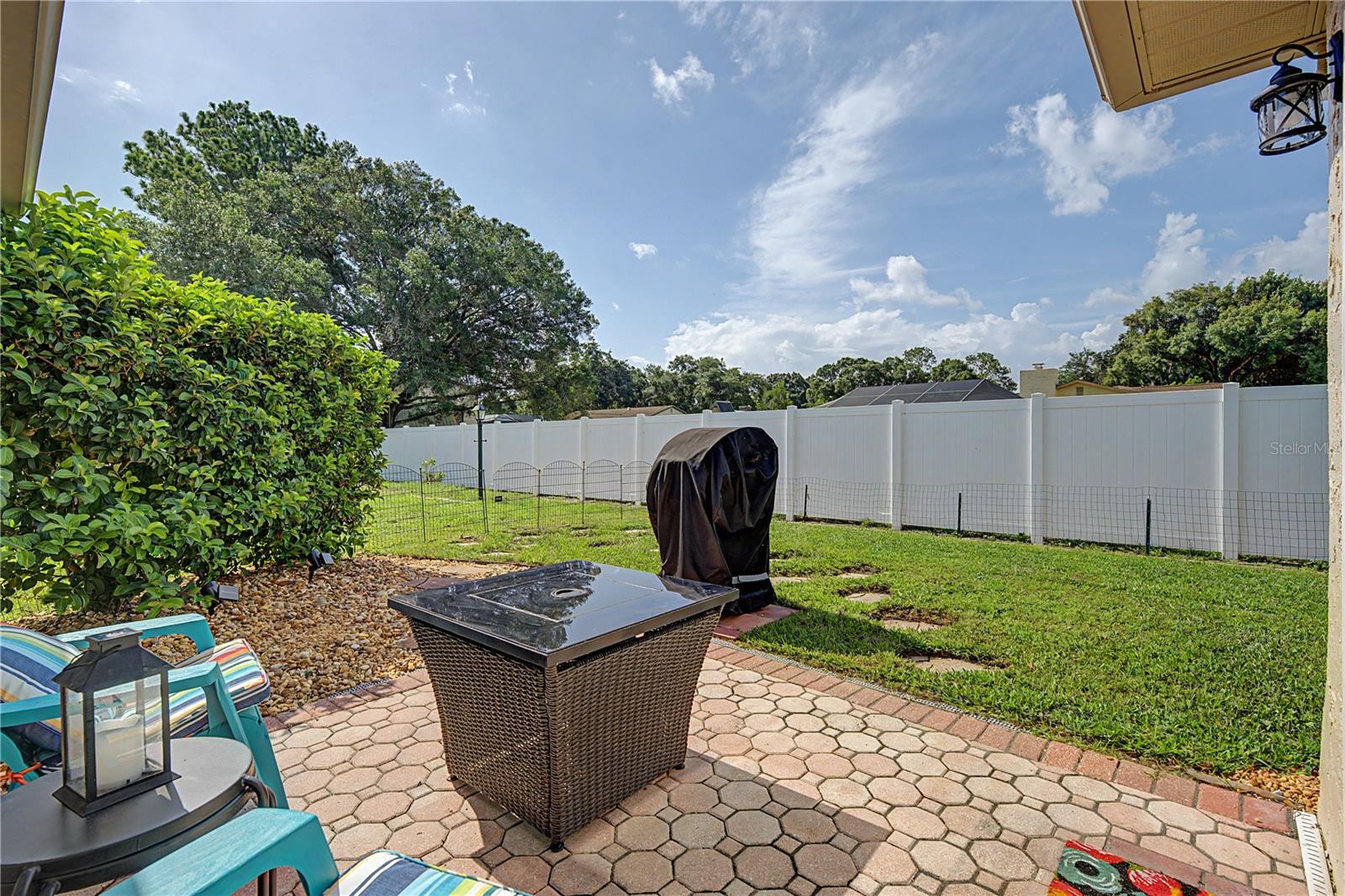 Paver patio for grilling