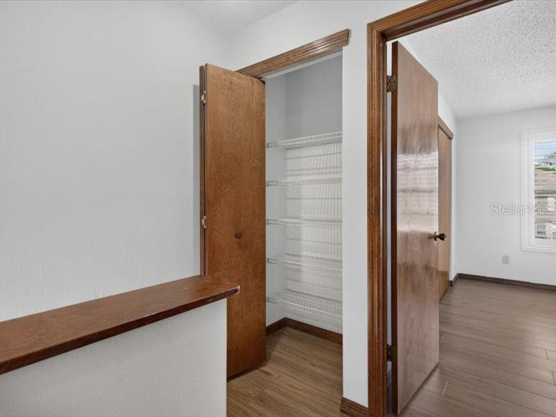 Linen Closet 2nd Floor