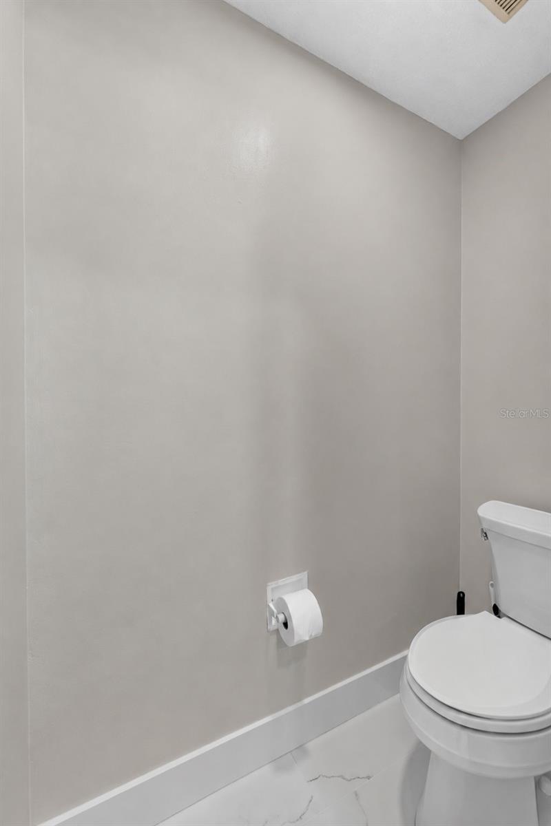 Water closet in primary bathroom