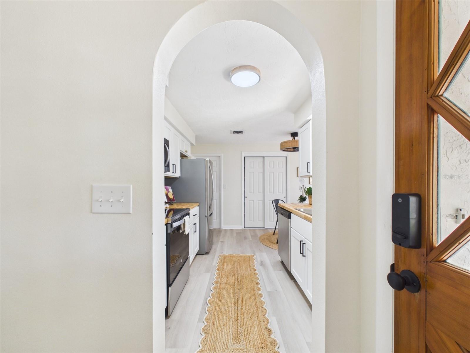 Kitchen entryway from the main entrance