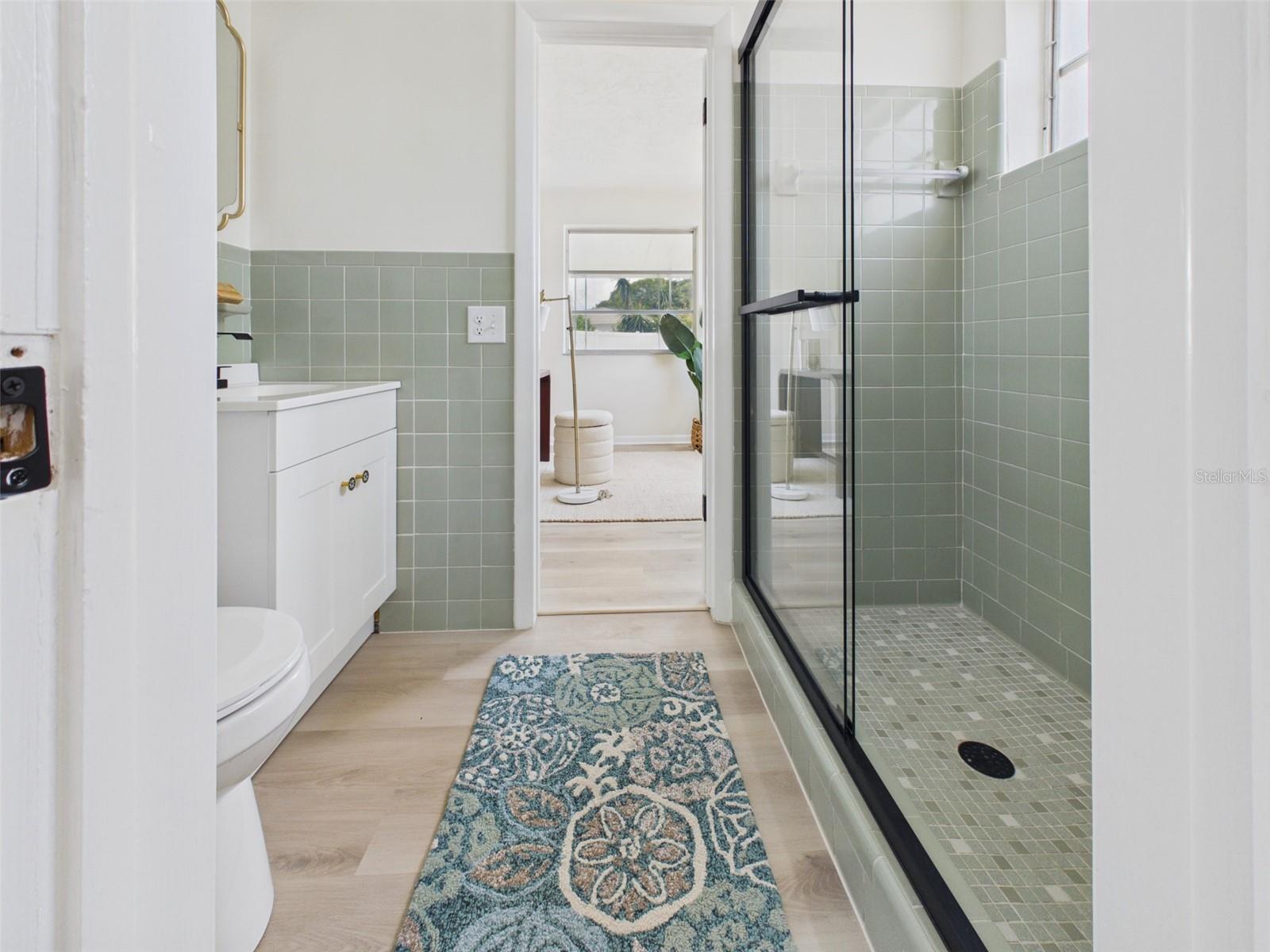 Brand new glass door
