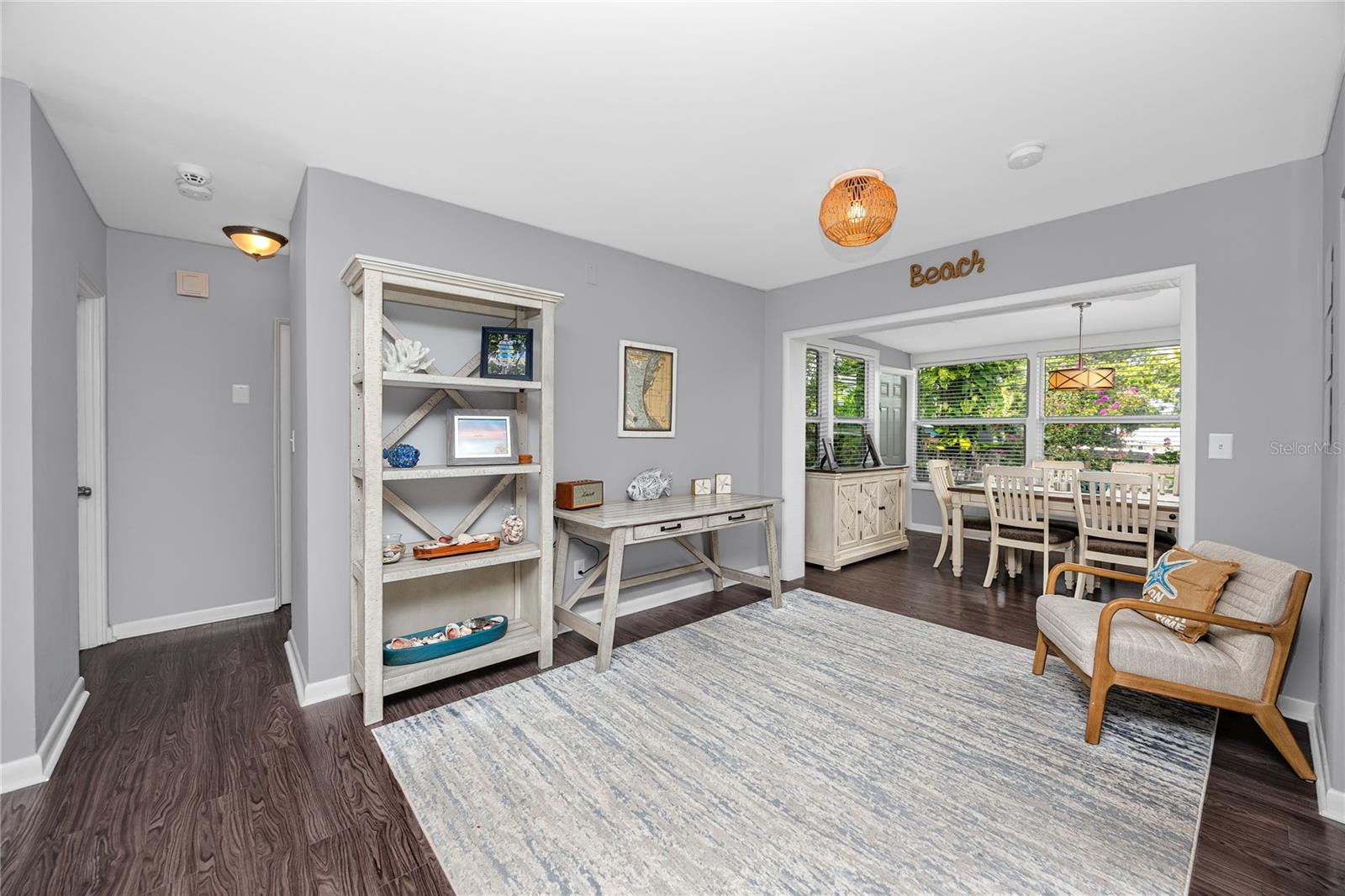 Extra space for an office or other seating area!