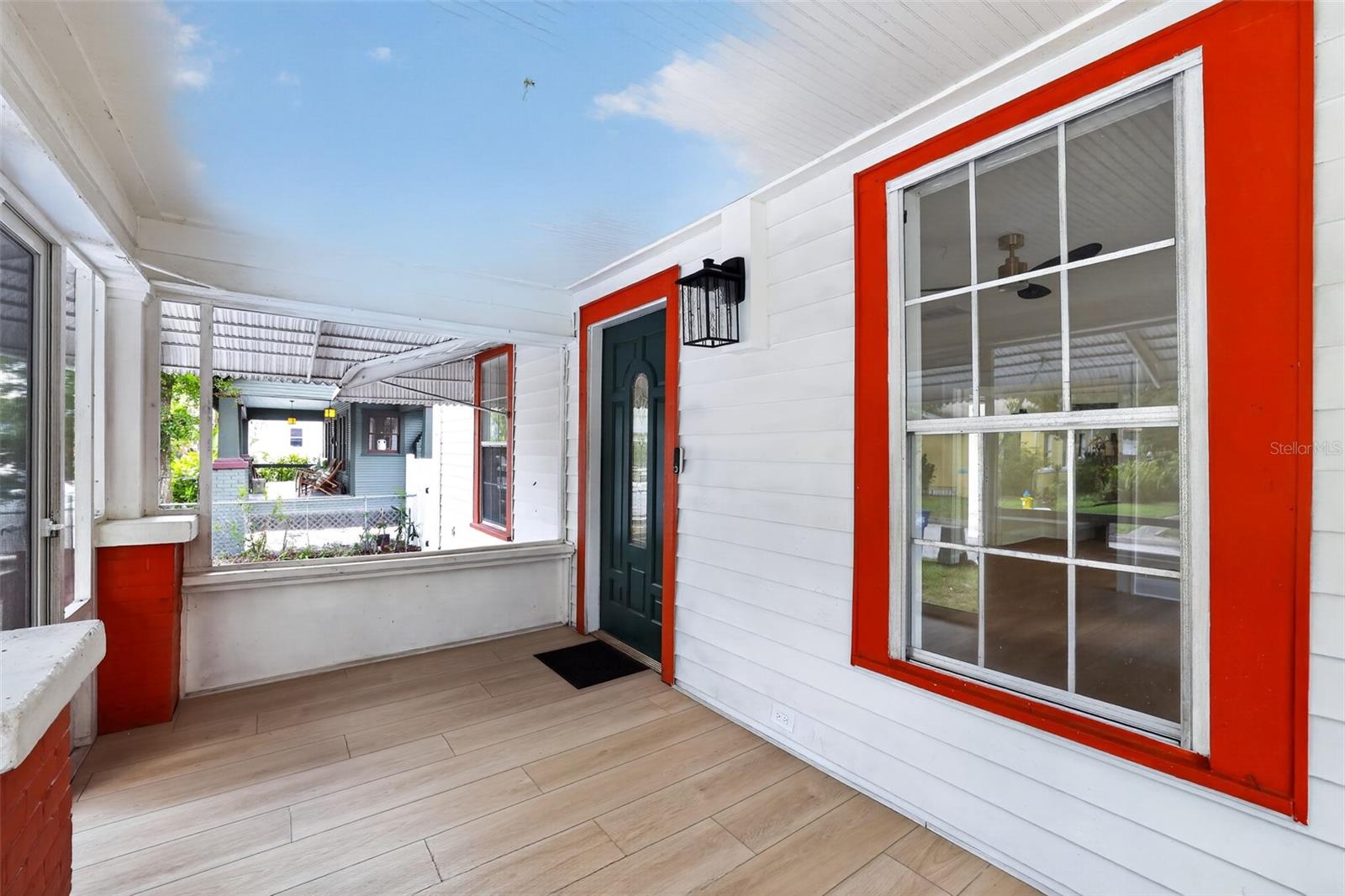 Classic bungalow-style front porch