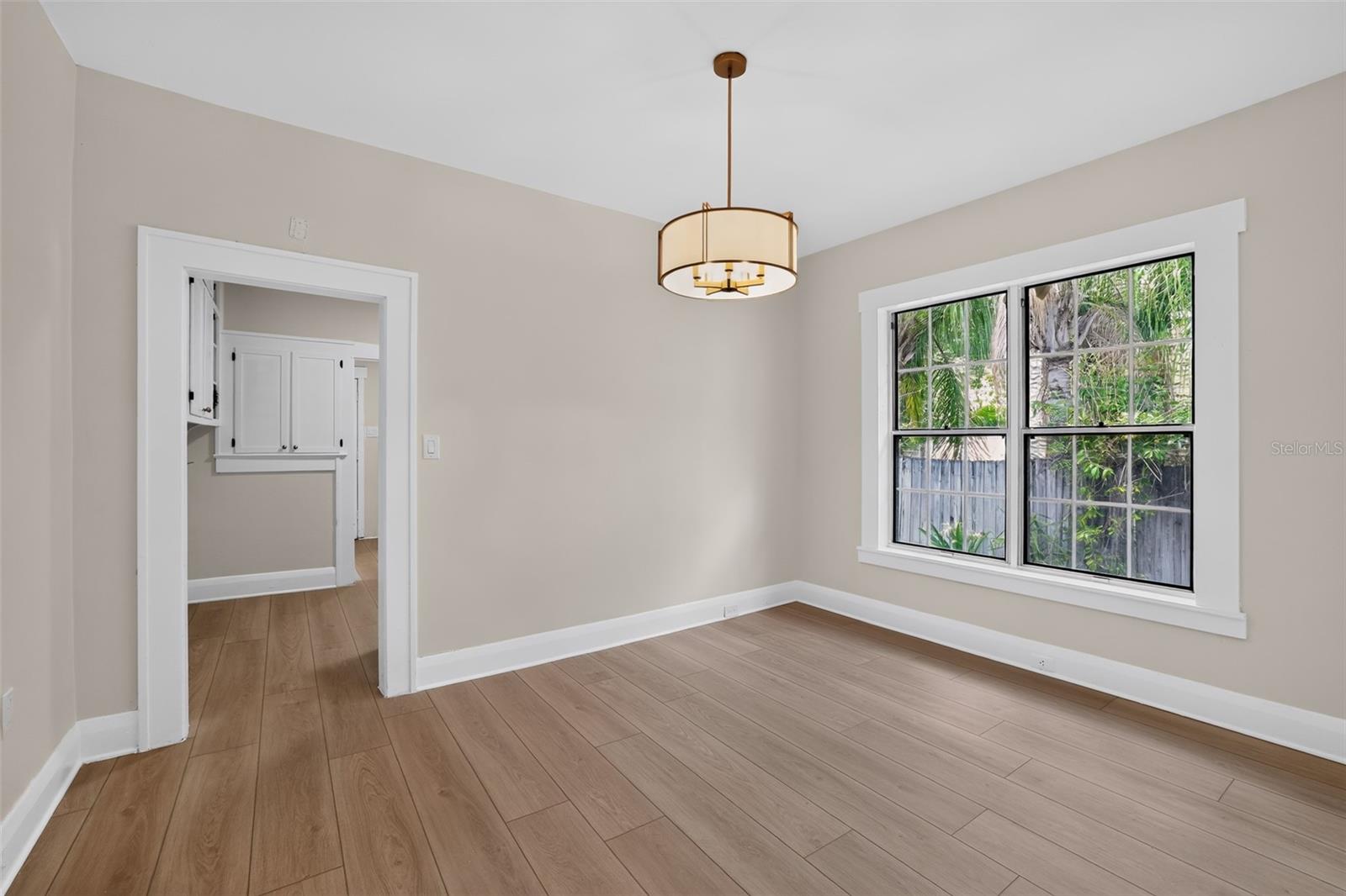 Bright formal dining room in this classic 1922 bungalow